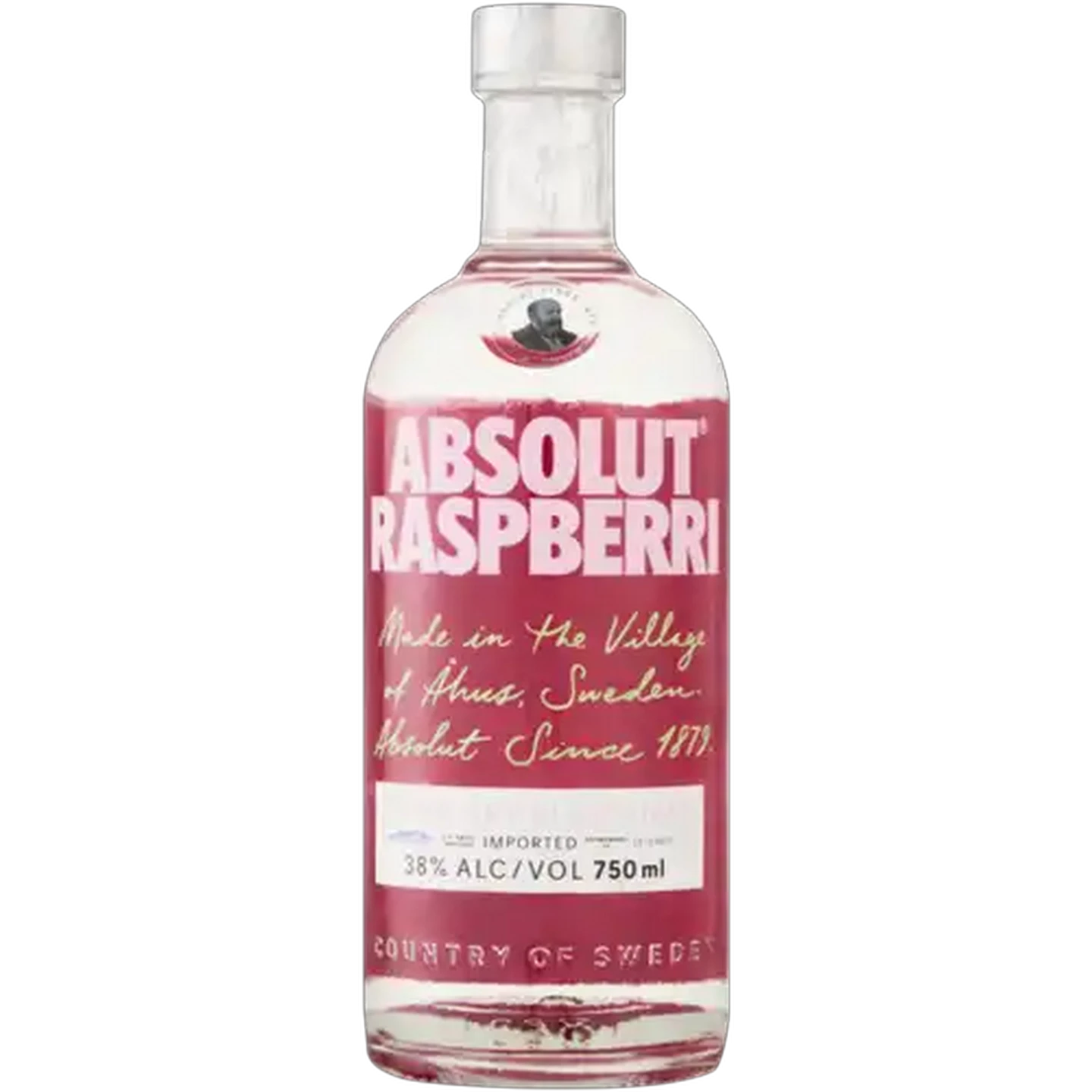 Image of Absolut Raspberry Vodka Bottle 750ml