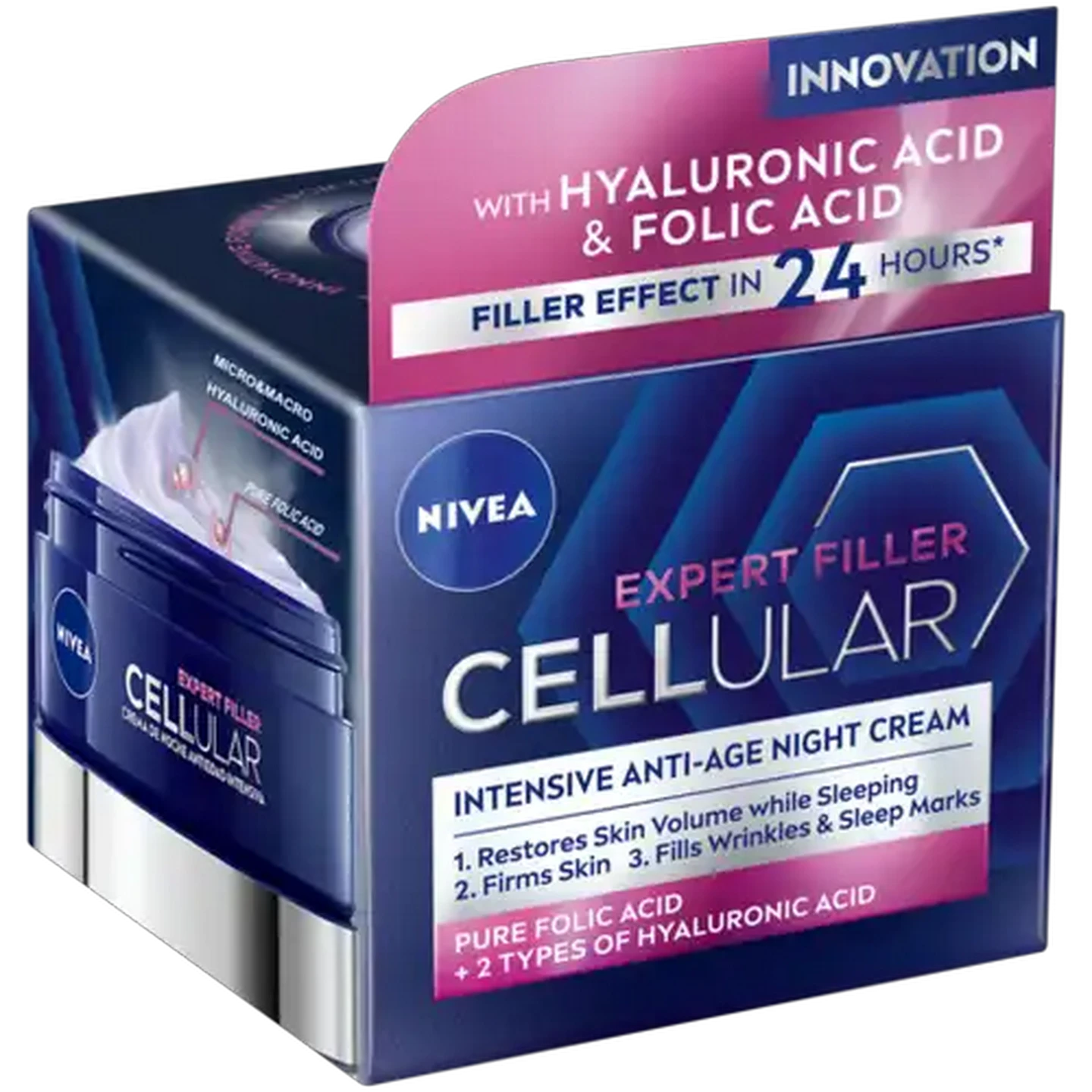 Image of NIVEA Cellular Expert Filler Intensive Anti-Age Night Cream 50ml