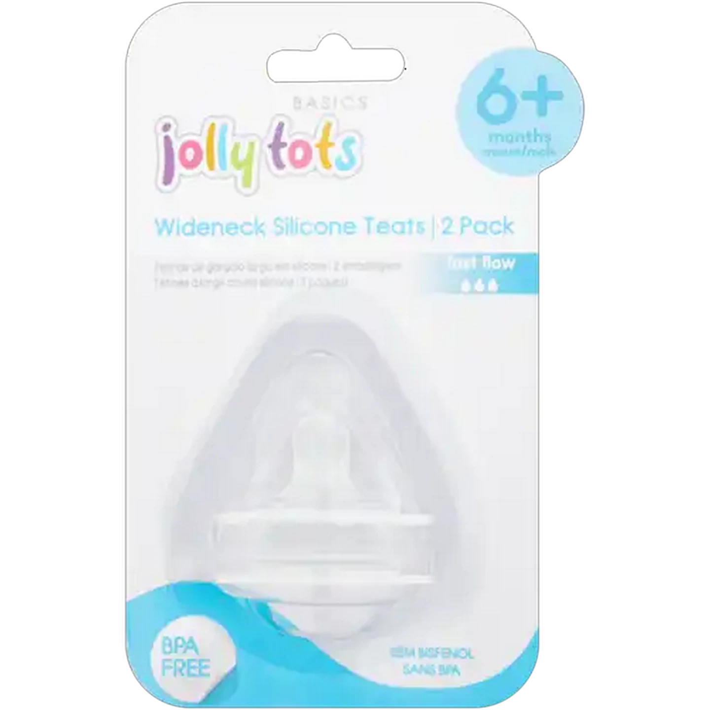 Checkers Sixty60 | Jolly Tots Wideneck Silicone Teats 2-Pack 6