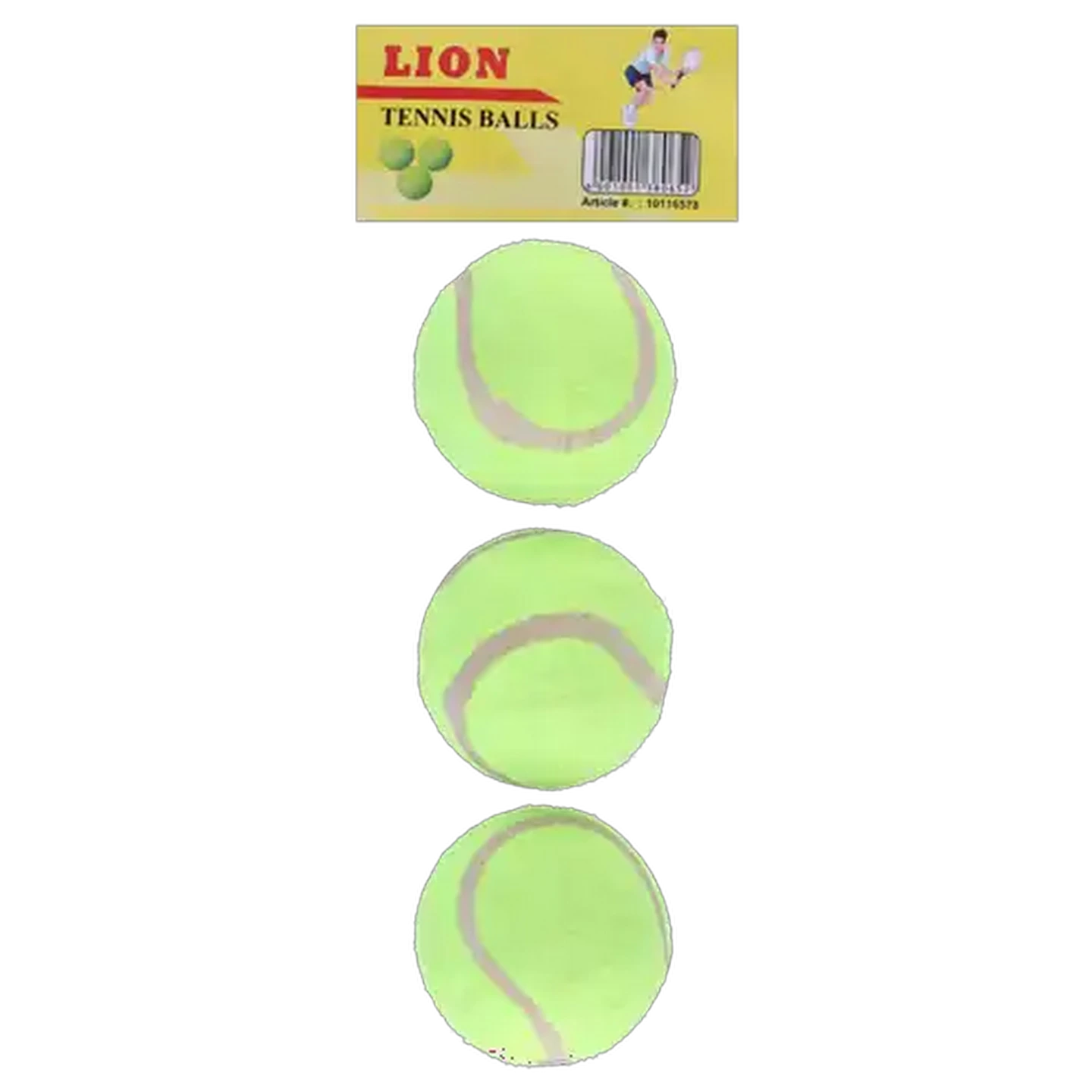Image of Lion Yellow Tennis Balls 3-Pack