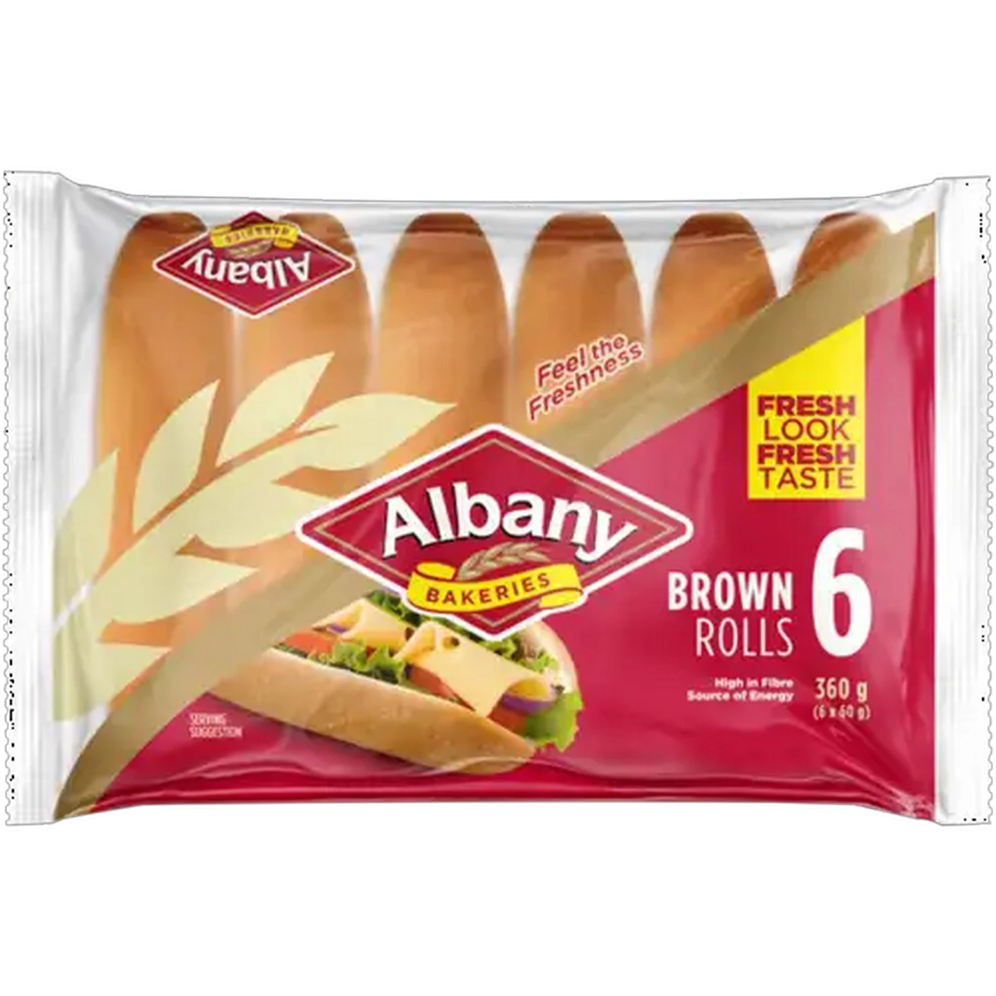 Image of Albany Superior Brown Rolls 6-Pack