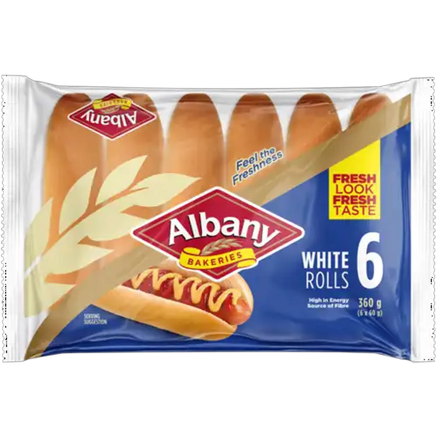 Image of Albany Superior White Rolls 6-Pack