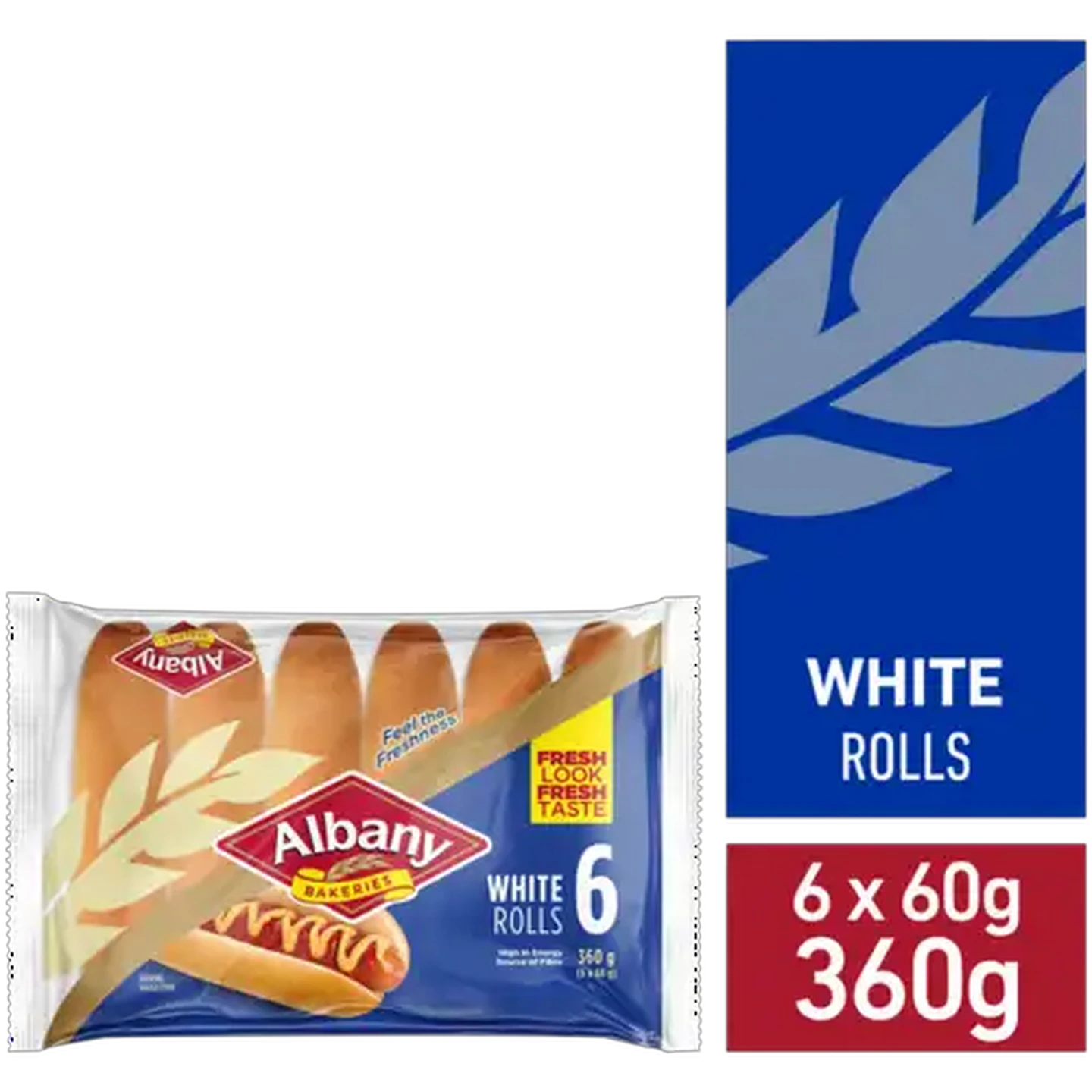 Image of Albany Superior White Rolls 6-Pack