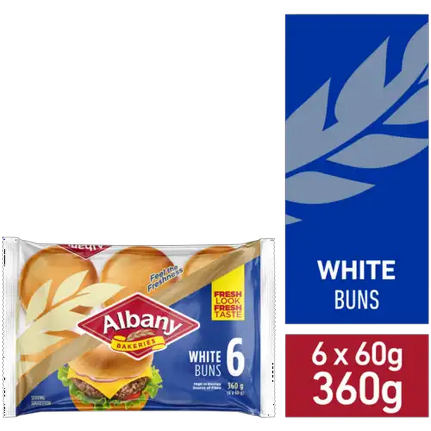 Image of Albany Superior White Buns 6-Pack