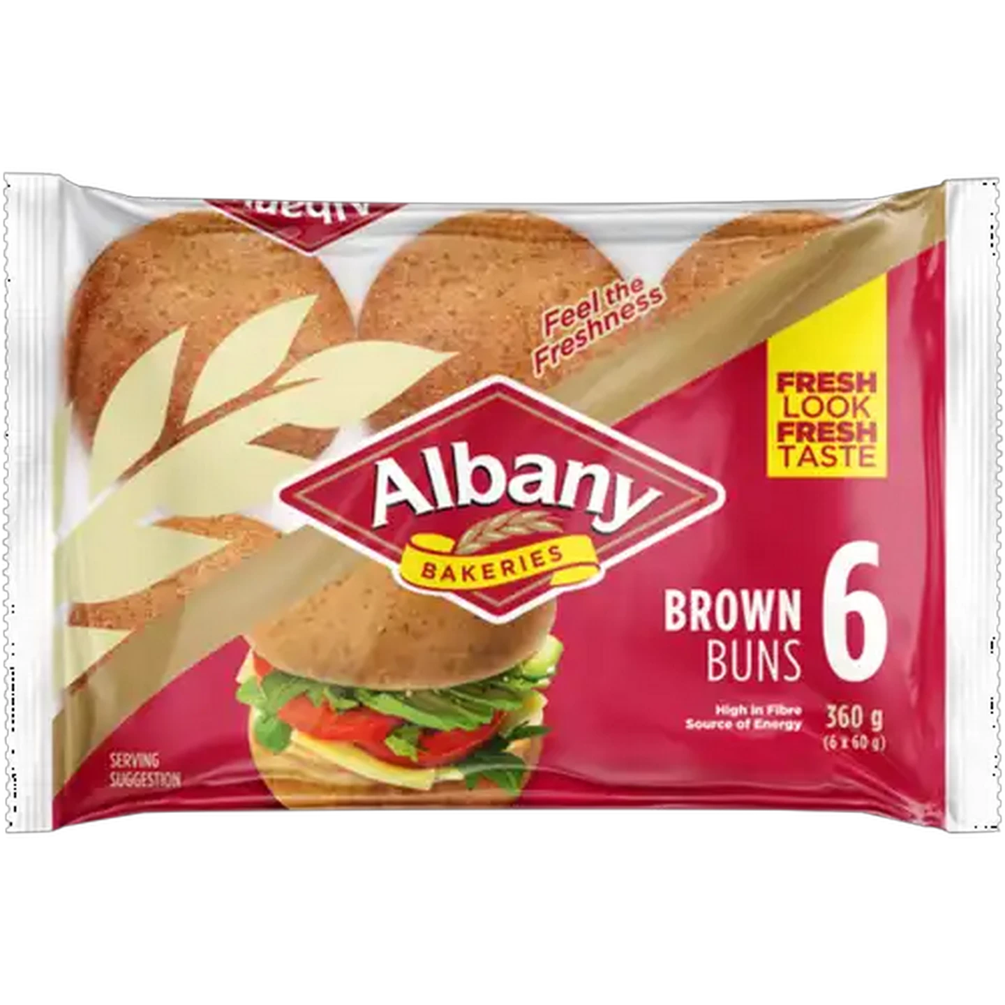 Image of Albany Superior Brown Buns 6-Pack