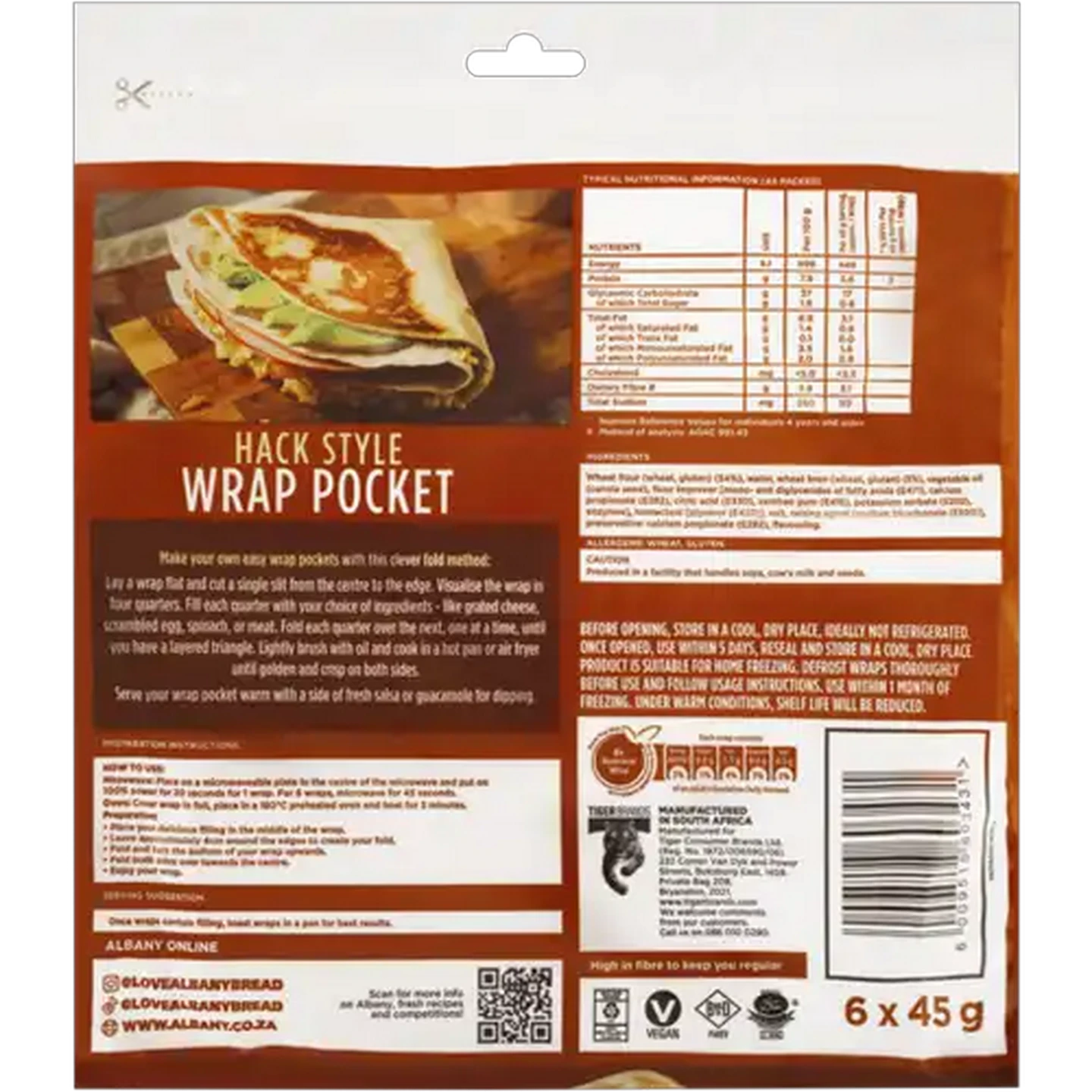 Image of Albany Brown Wraps 6-Pack