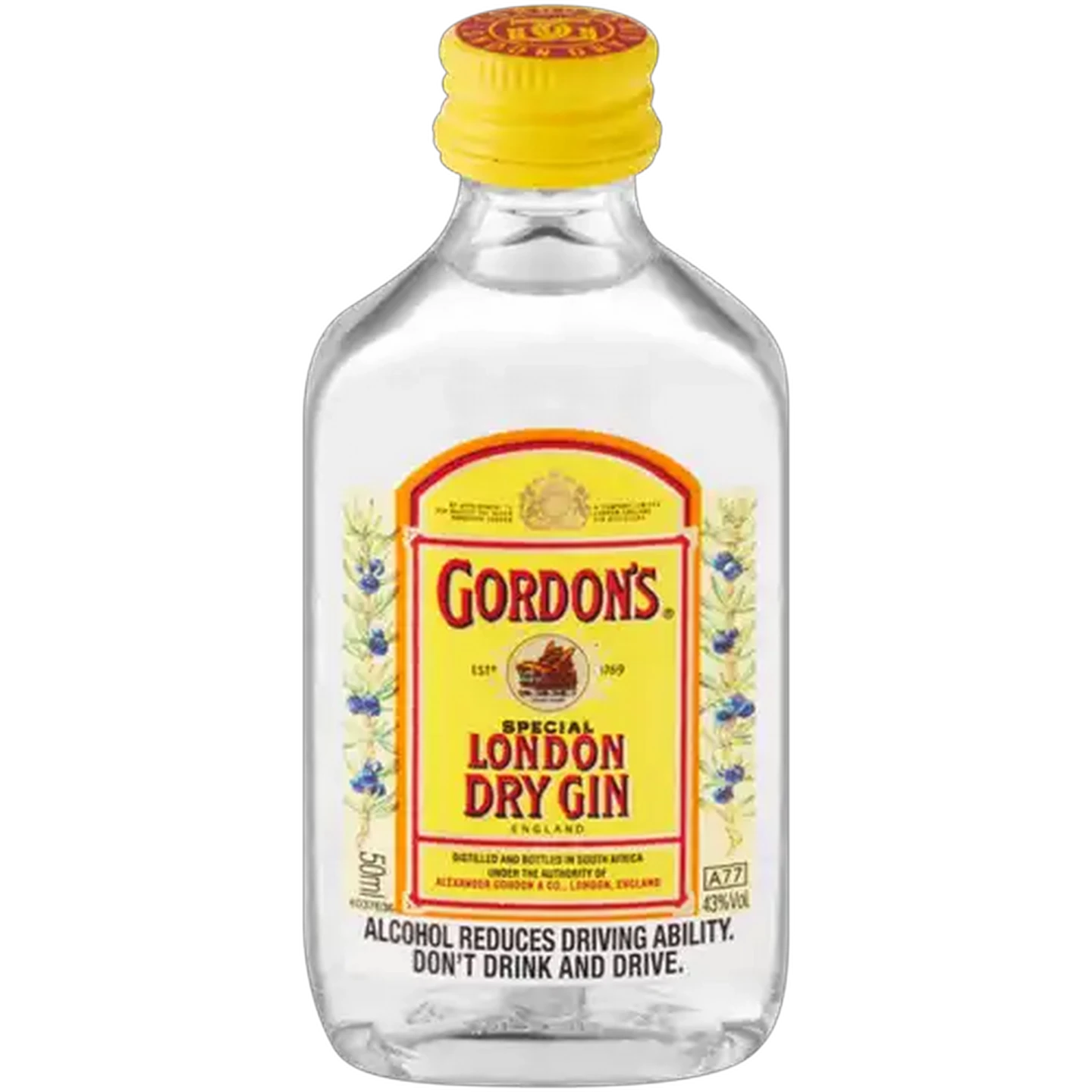 Image of Gordon's London Dry Gin Bottles 12 x 50ml