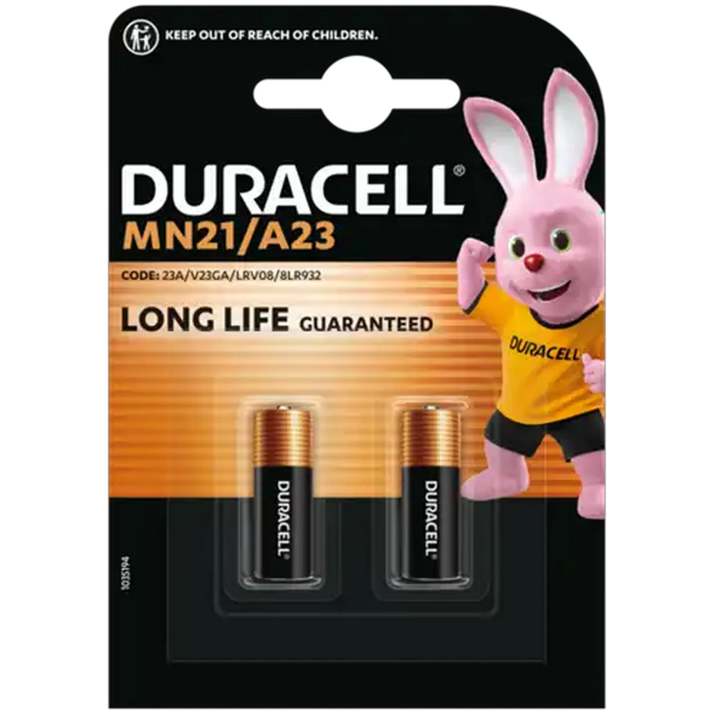 Image of Duracell MN21 Alkaline Specialty Batteries 12V 2-Pack
