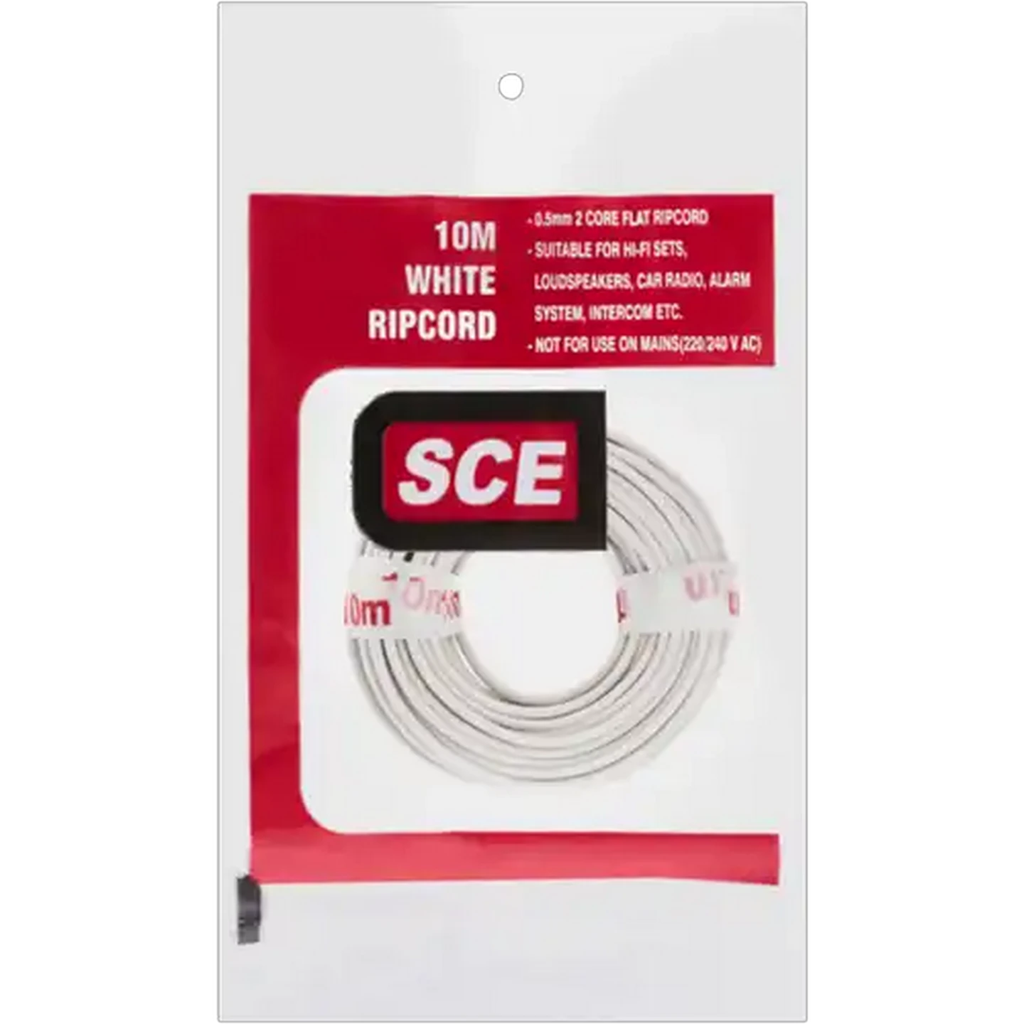 Image of SCE White Ripcord 10m