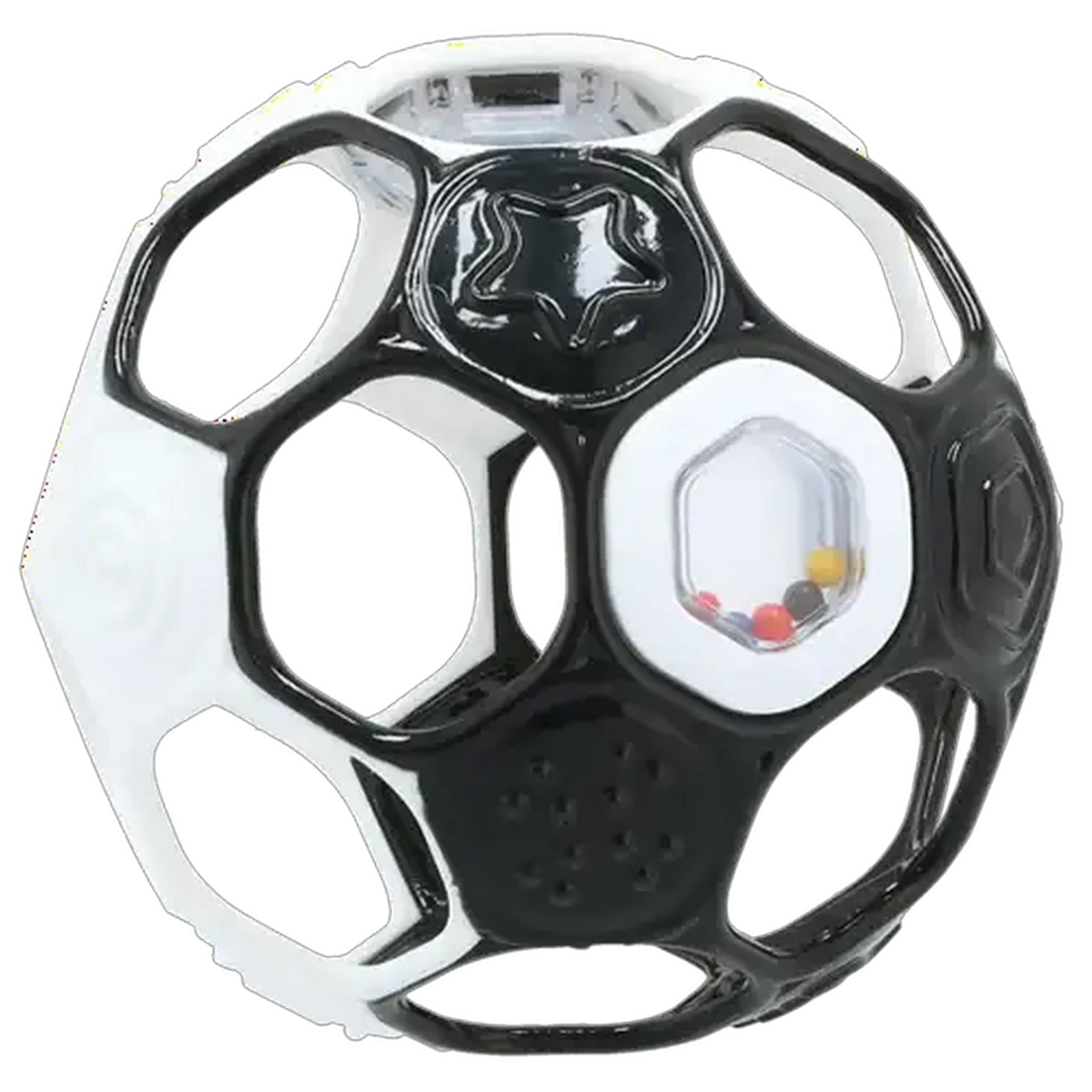 Image of Bright Starts Black & White Rattle Ball 0 Months +