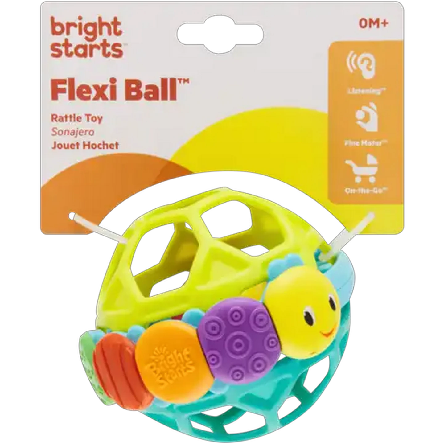 Image of Bright Starts Flexi Ball Rattle Toy 0 Months +