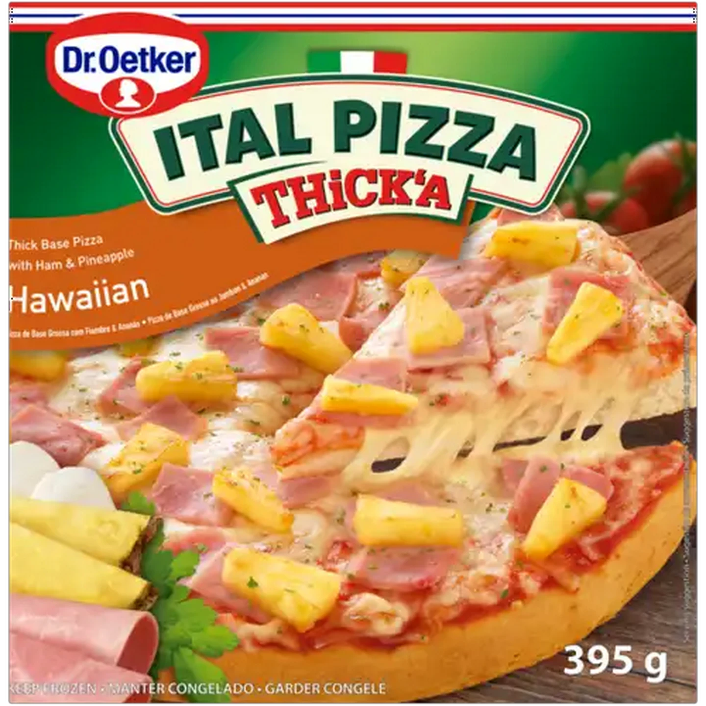 Image of Dr. Oetker Frozen Ital Pizza Thick’a Hawaiian Pizza 395g