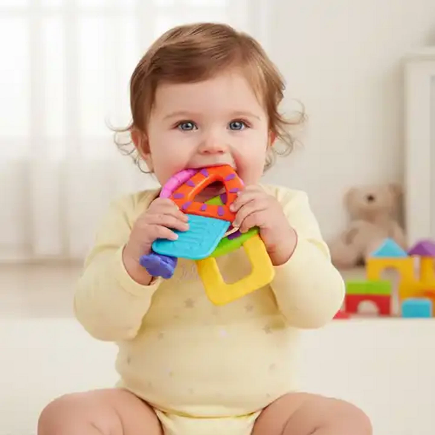 Image of Jolly Tots Rainbow Keys Rattle 3 Months+