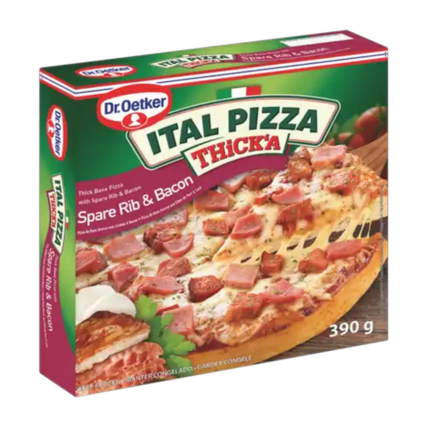 Image of Dr. Oetker Frozen Ital Pizza Spare Rib & Bacon Thick'a Pizza 390g