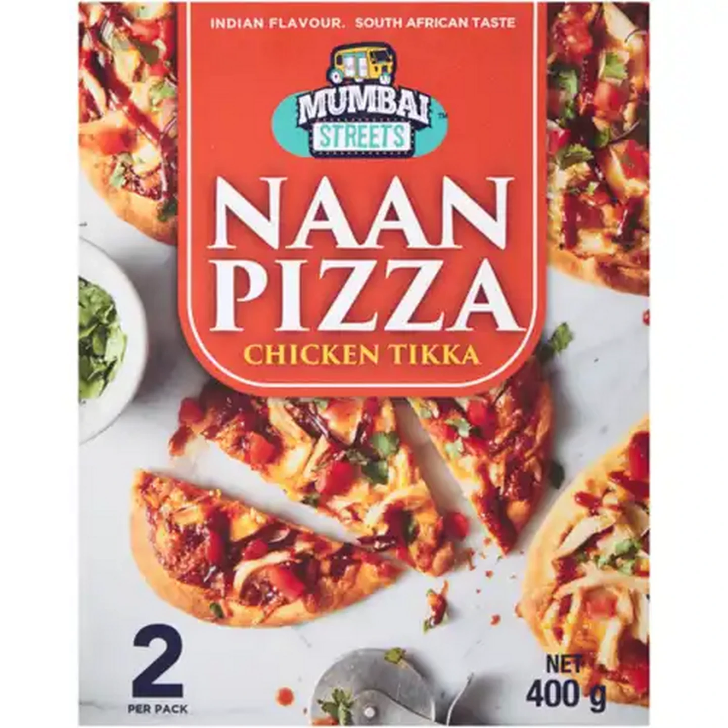Image of Mumbai Streets Chicken Tikka Frozen Naan Pizza 2 Pack