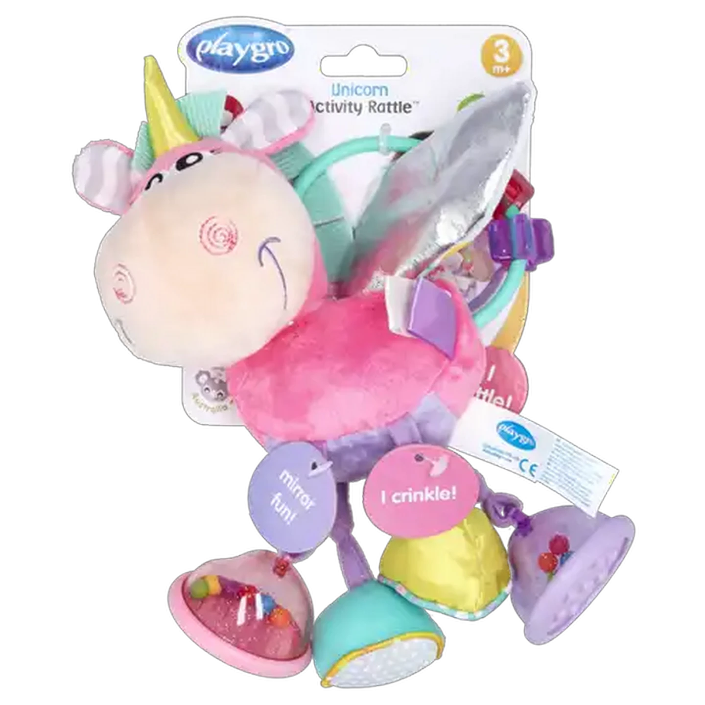 Image of Playgro Unicorn Rattle Toy 3 Months+