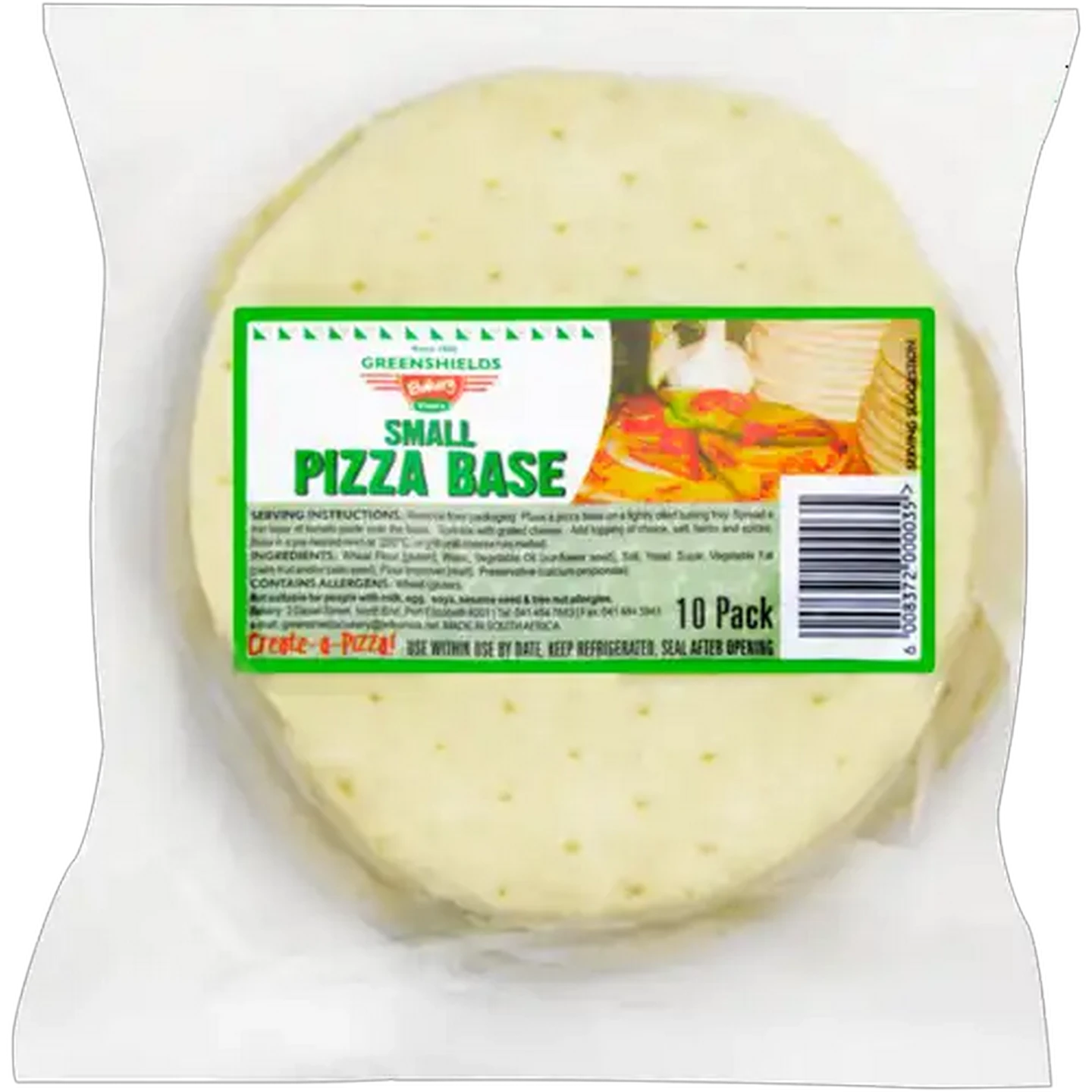 Image of Greenshields Bakery Small Pizza Base 10 Pack