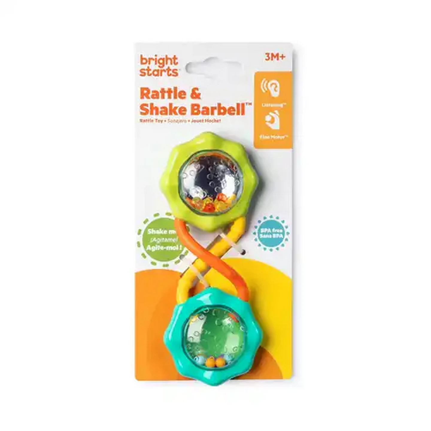 Image of Bright Starts Rattle Shake Barbell 6 Months +