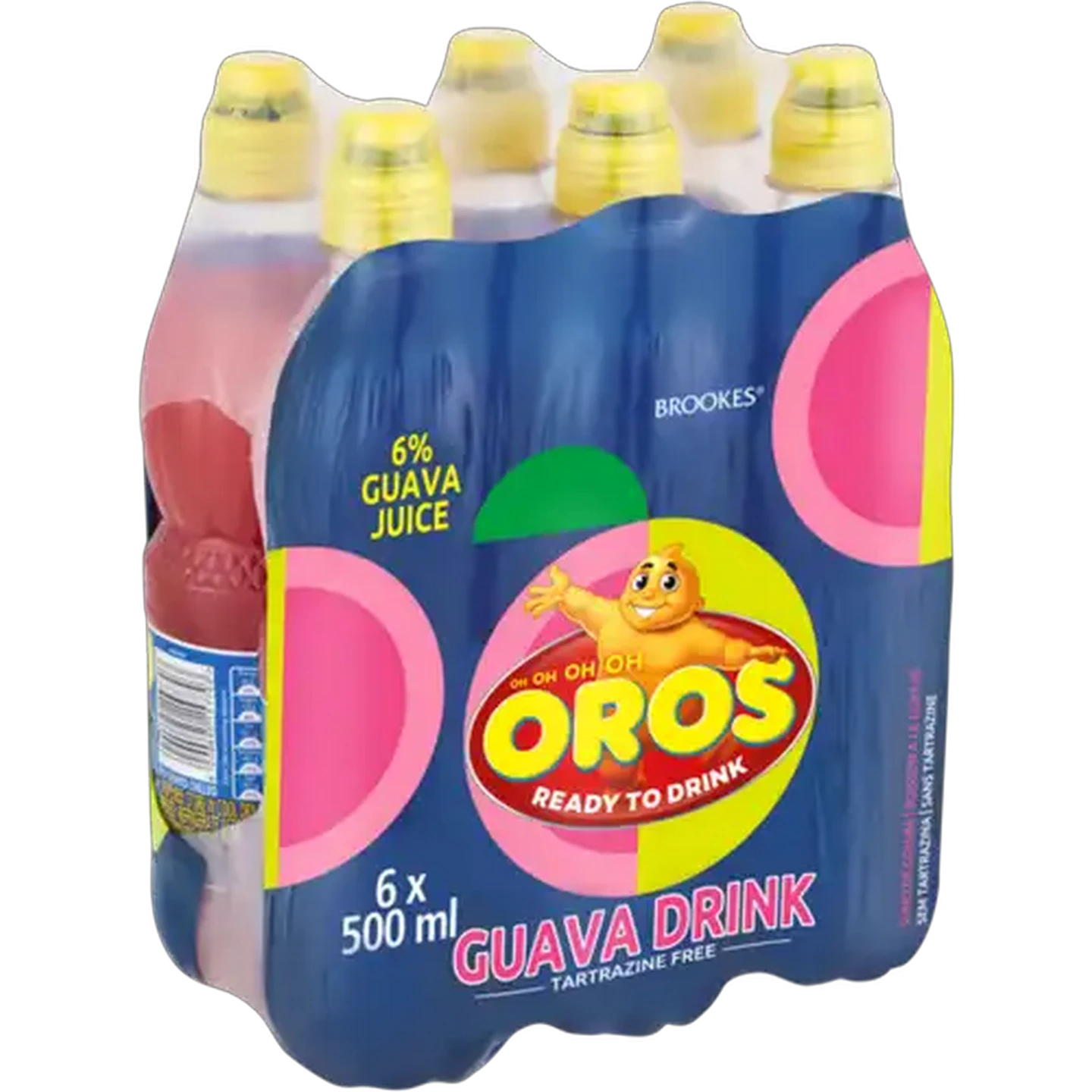 Image of Oros Guava Flavoured Drink Bottles 6 x 500ml
