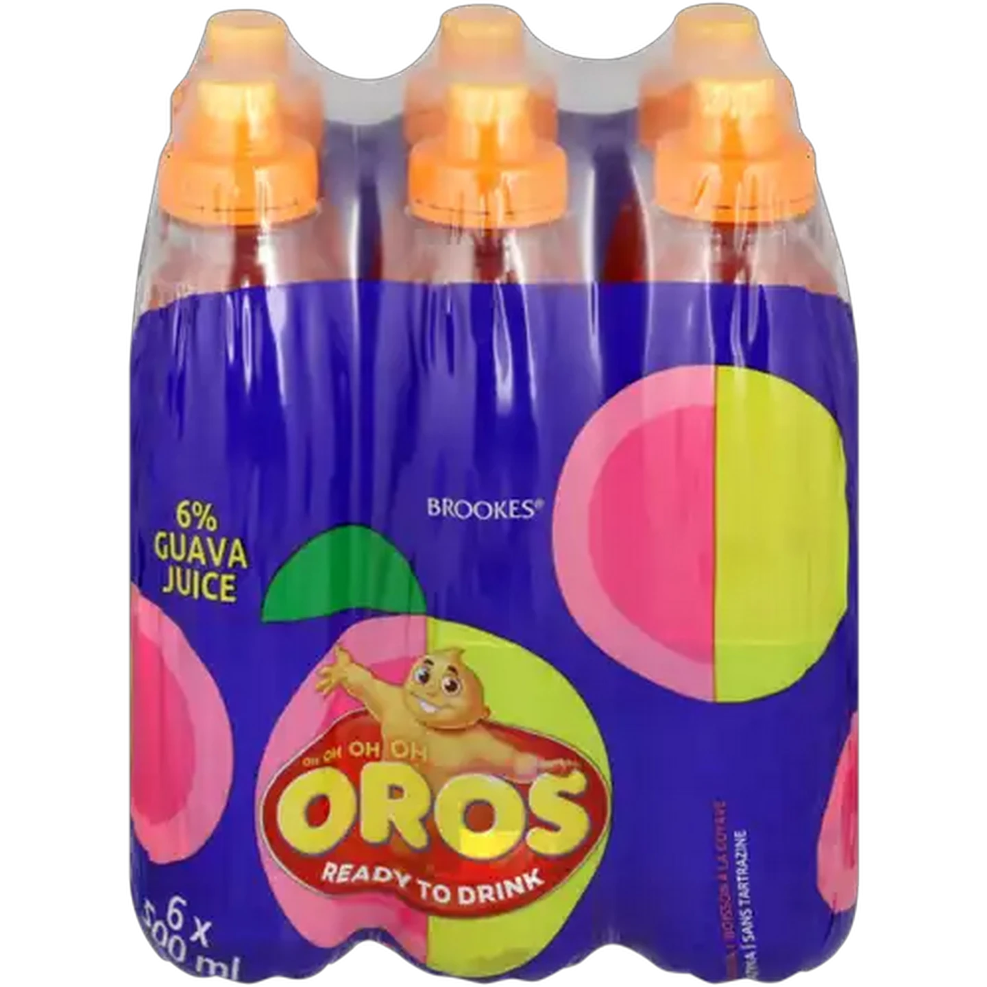 Image of Oros Guava Flavoured Drink Bottles 6 x 500ml