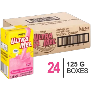 Danone Ultra Mel Strawberry Flavoured Mini Custard 24 x 125ml