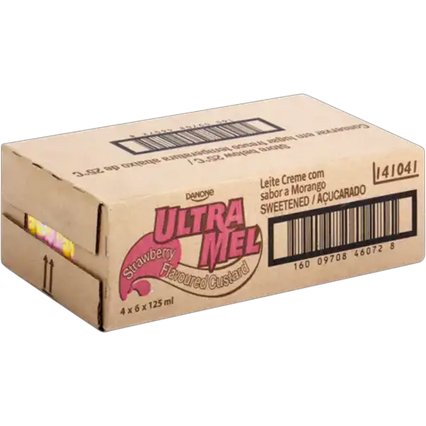 Image of Danone Ultra Mel Strawberry Flavoured Mini Custard 24 x 125ml