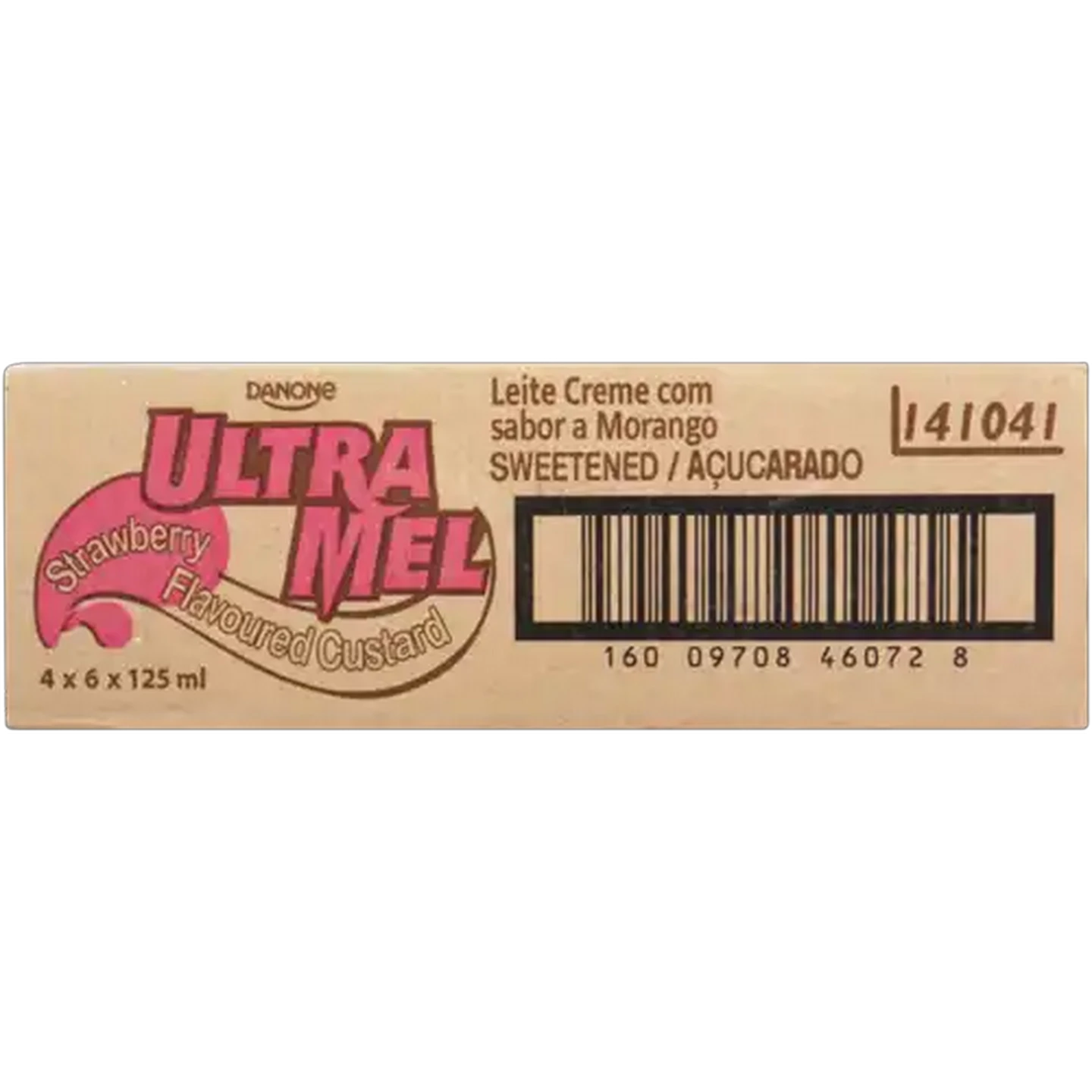 Image of Danone Ultra Mel Strawberry Flavoured Mini Custard 24 x 125ml