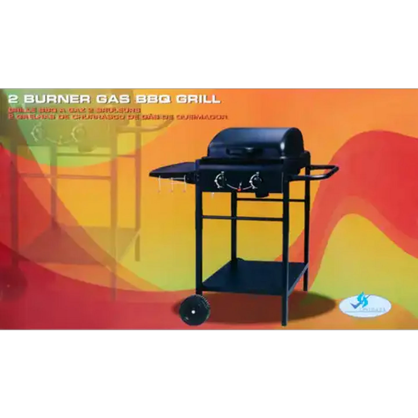 Image of Bush Baby Black 2 Burner Gas Braai