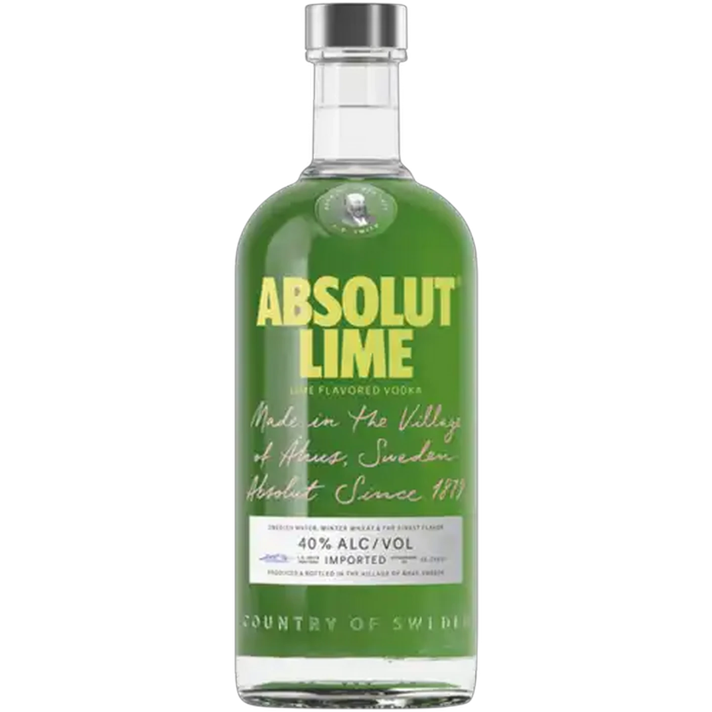 Image of Absolut Lime Vodka Bottle 750ml