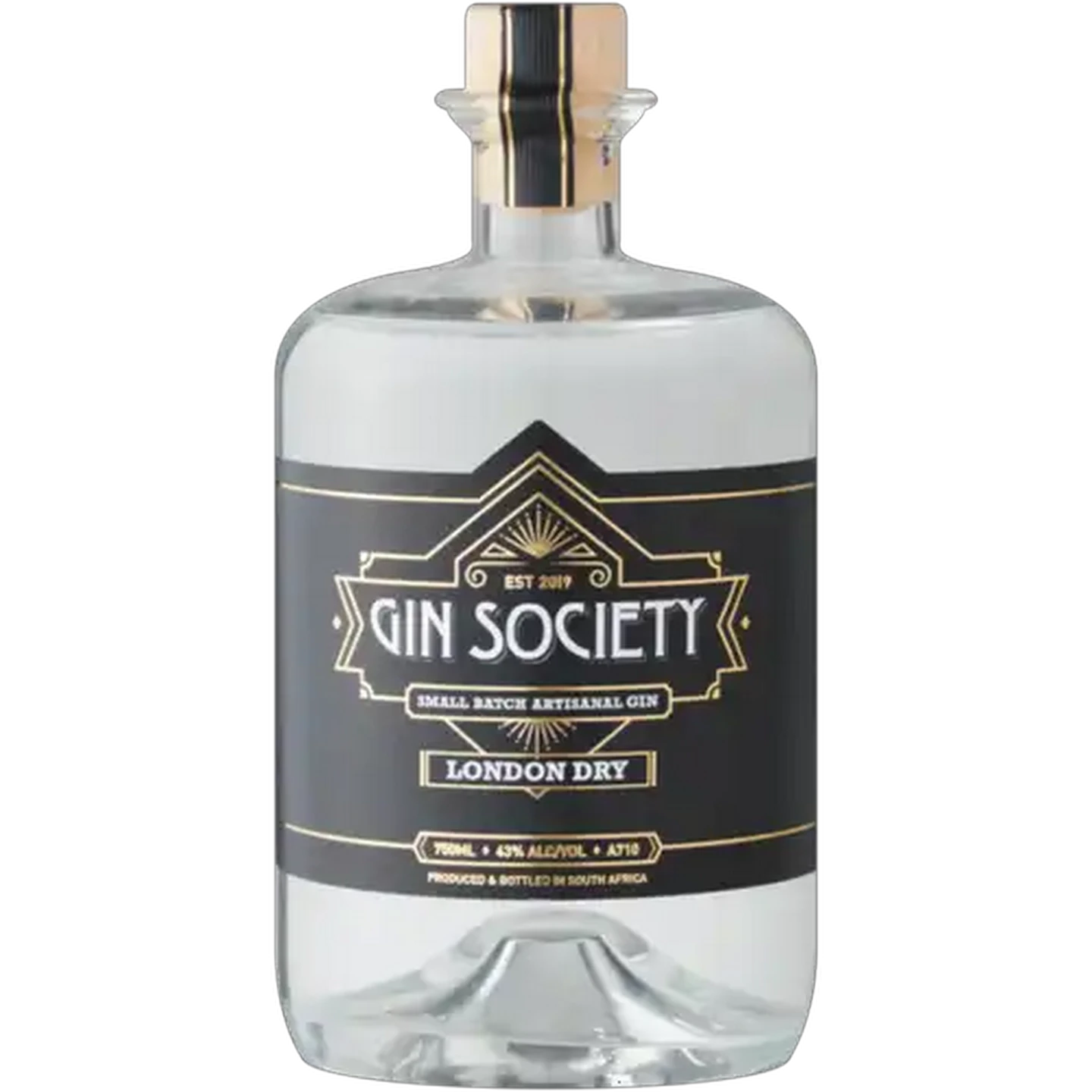 Image of Gin Society Small Batch Artisanal Gin Bottle 750ml
