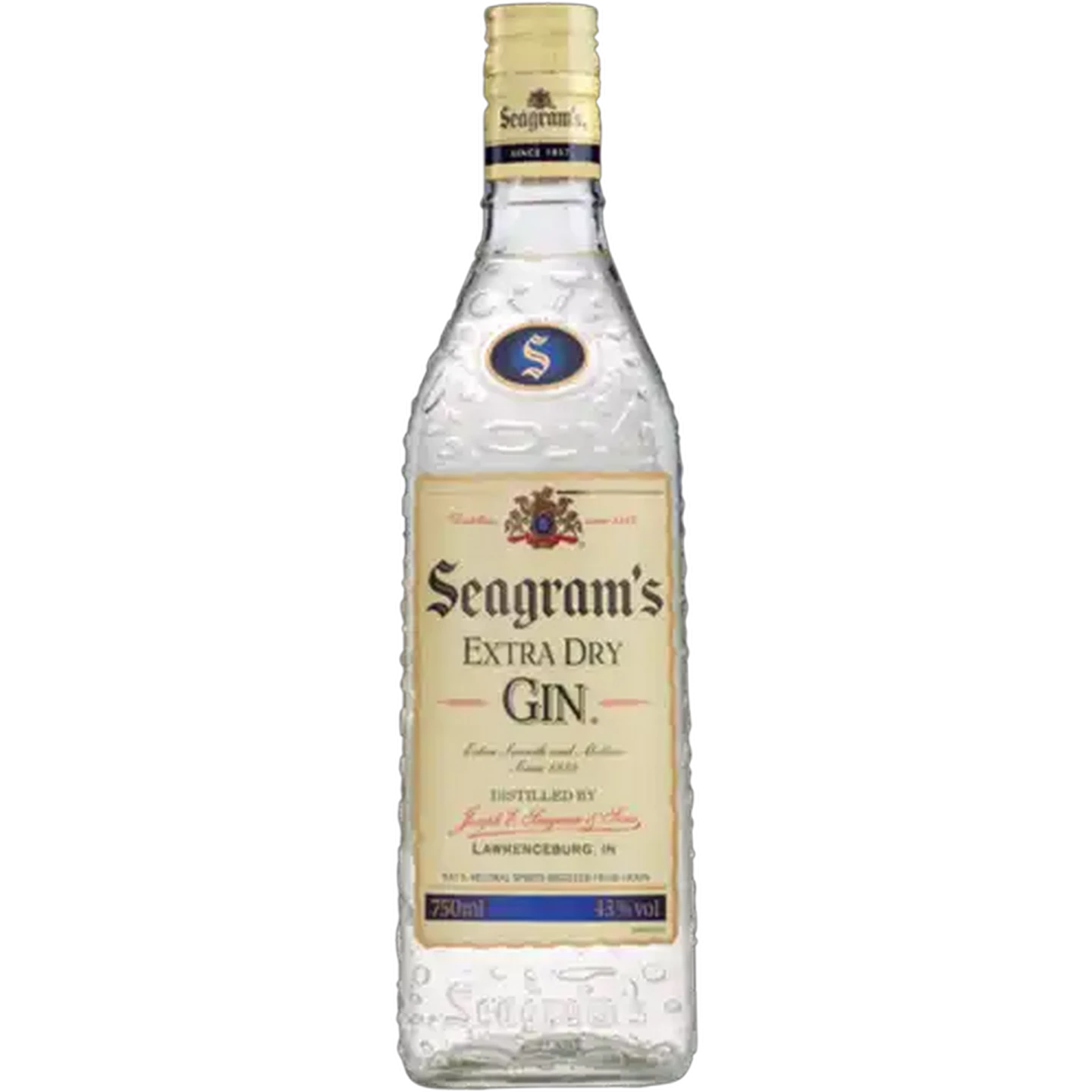 Image of Seagram's Extra Dry Gin Bottle 750ml