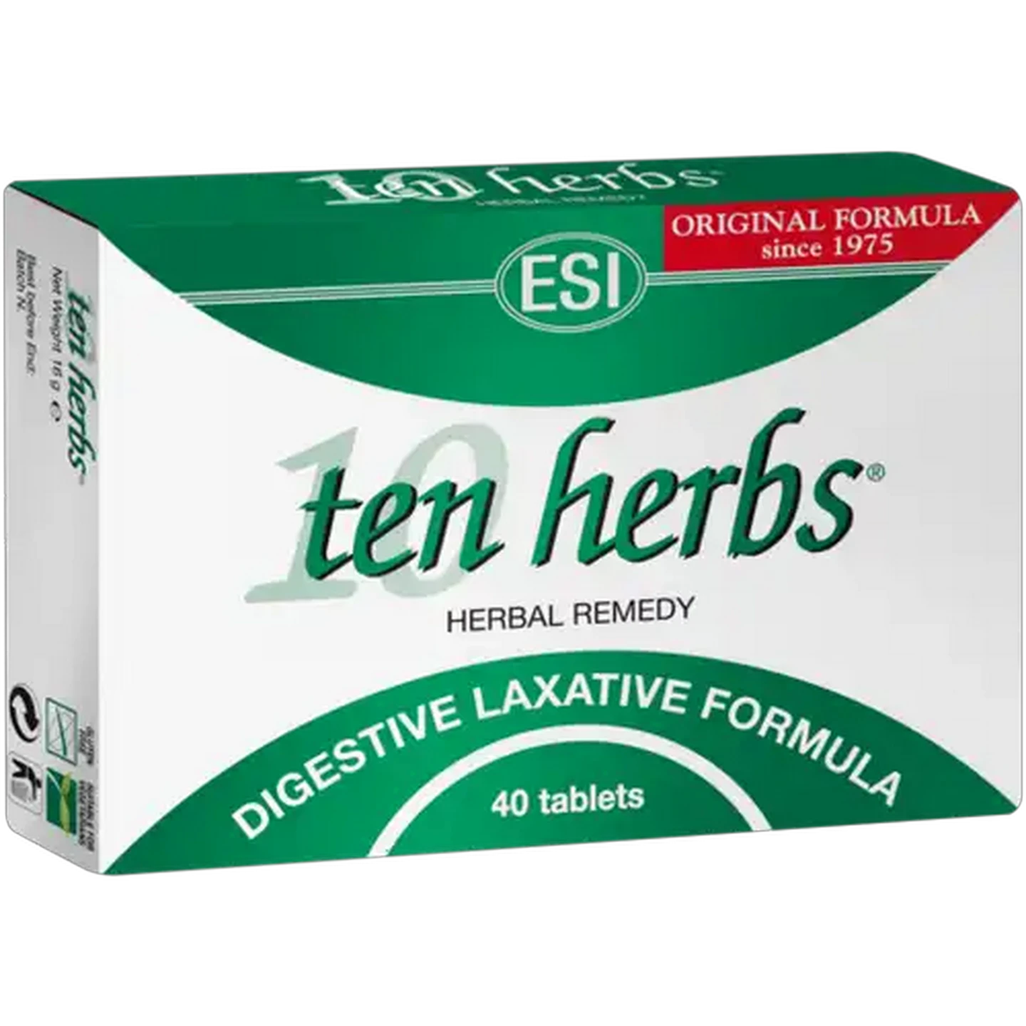 Image of Esi Ten Herbs Digestive Laxative Formula Tablets 40 Pack