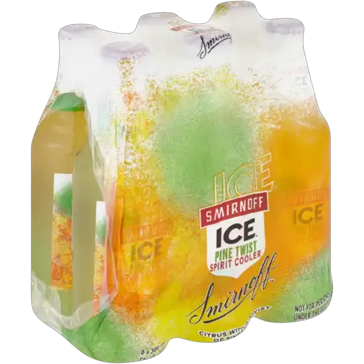 Image of Smirnoff Ice Pine Twist Spirit Cooler Bottles 6 x 300ml