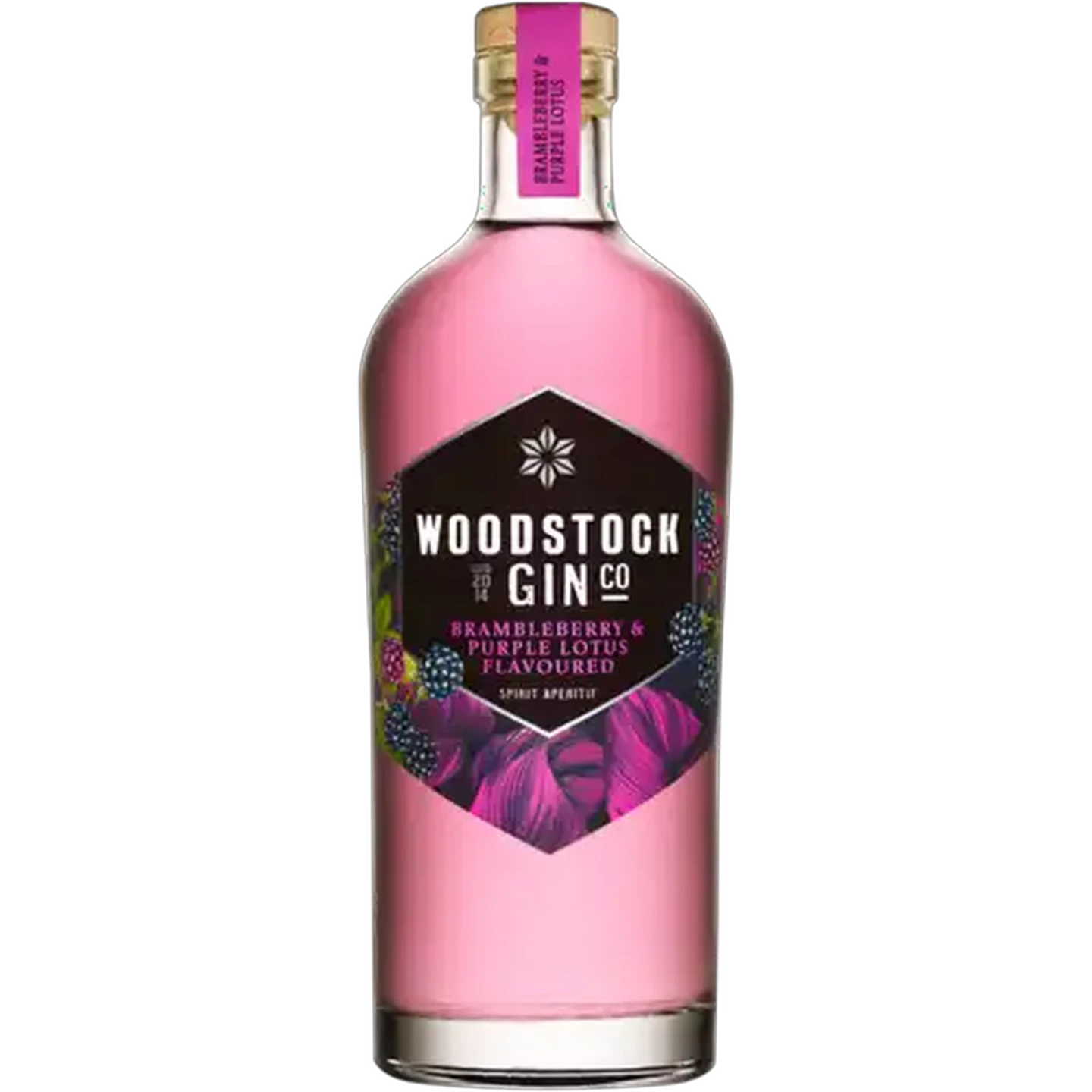 Image of Woodstock Gin Co. Gin Co. Brambleberry & Purple Lotus Spirit Aperitif Bottle 750ml
