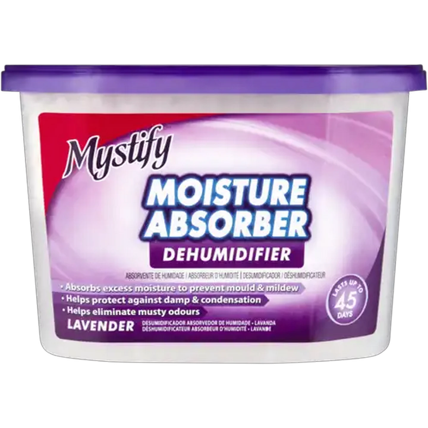 Image of Mystify Moisture Absorber Lavender Scented Dehumidifier Tub 230g