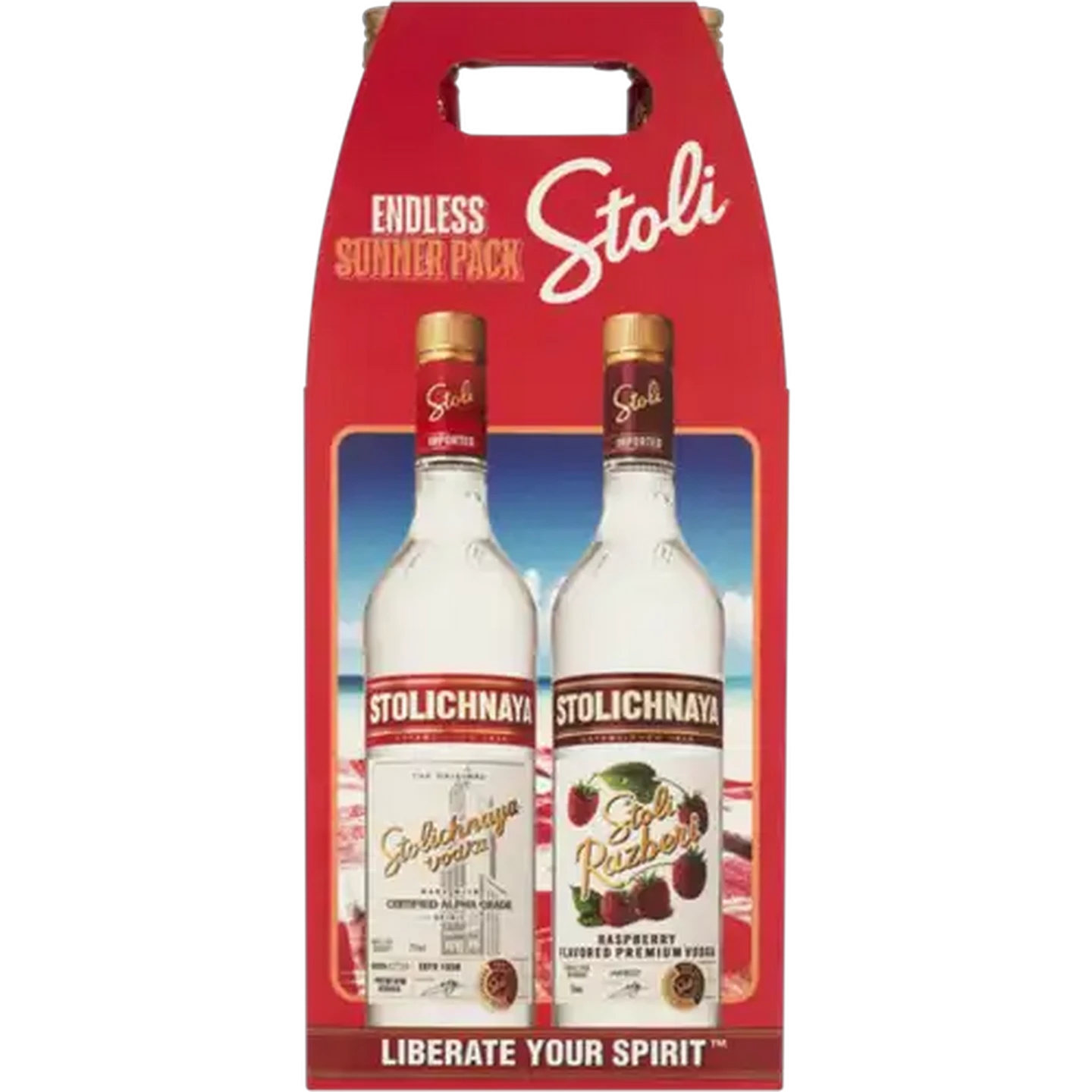 Image of STOLI Stolichnaya Endless Summer Vodka Gift Pack 750ml