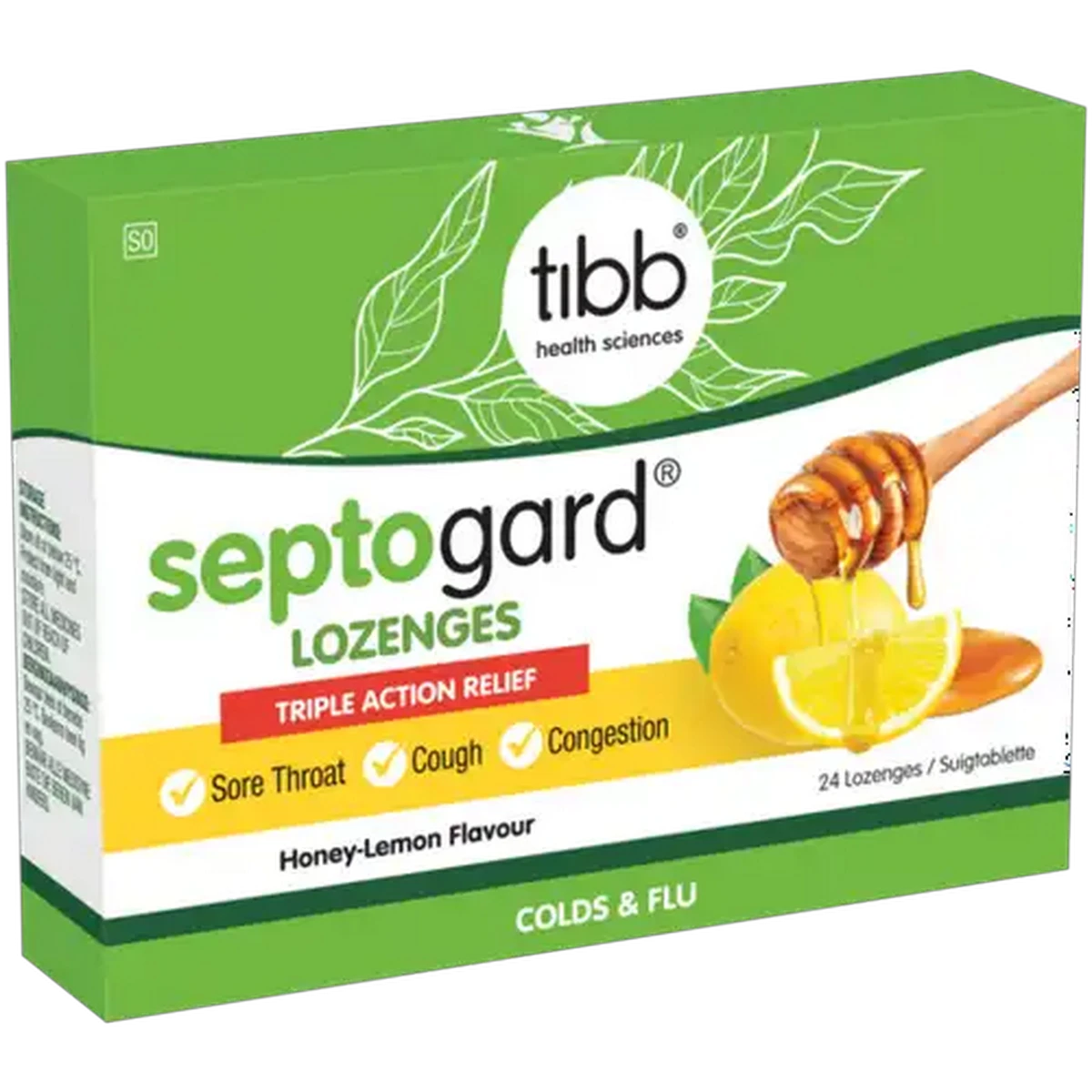 Checkers Sixty60 | Tibb Septogard Honey-Lemon Flavour Lozenges 24-Pack