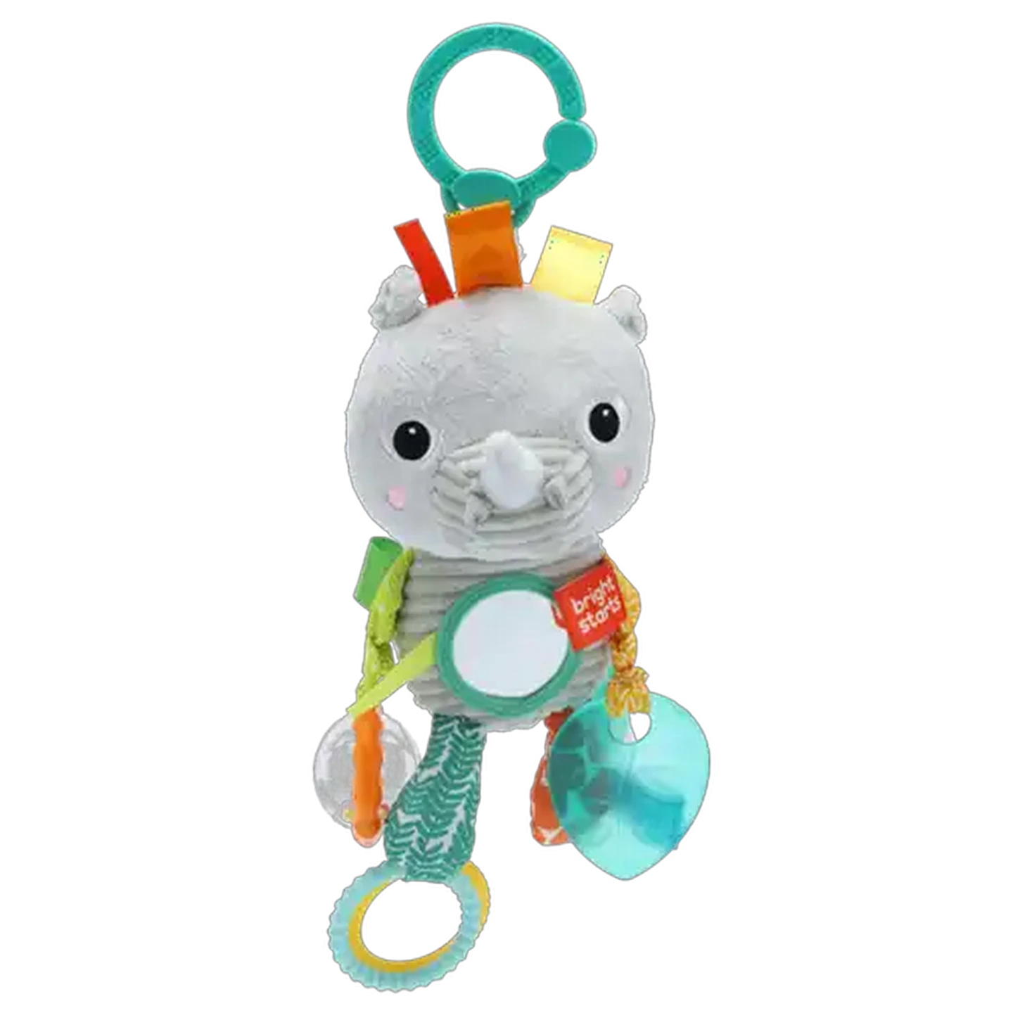 Image of Bright Starts Grey Rhino Plush Toy 0 Months+