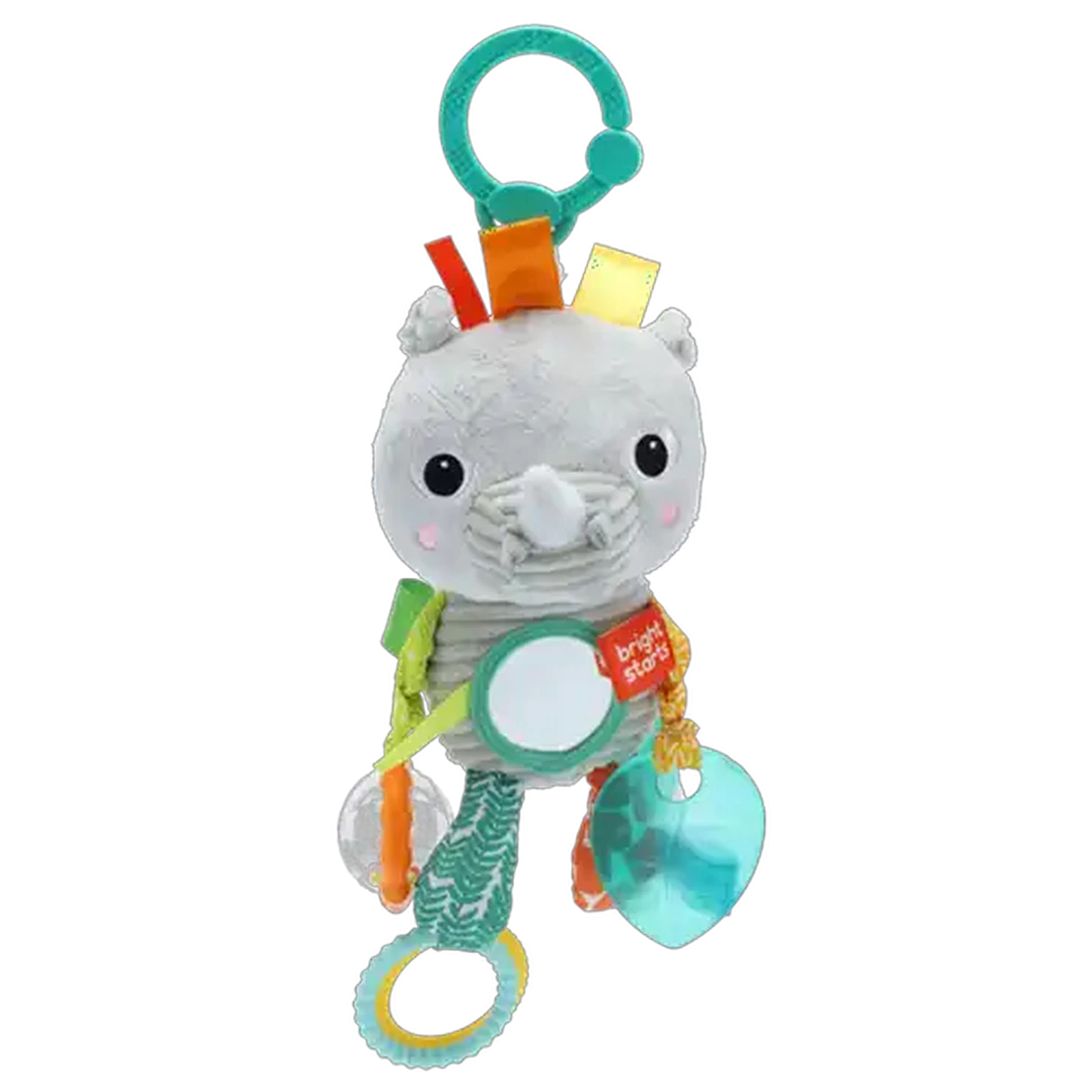 Image of Bright Starts Grey Rhino Plush Toy 0 Months+