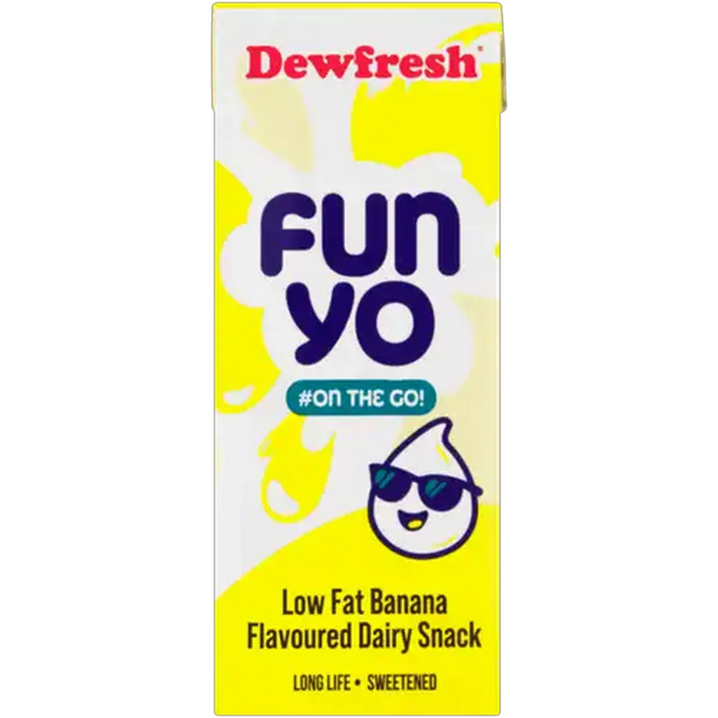 Image of Dewfresh FunYo Banana Flavoured Low Fat Dairy Snack 200ml