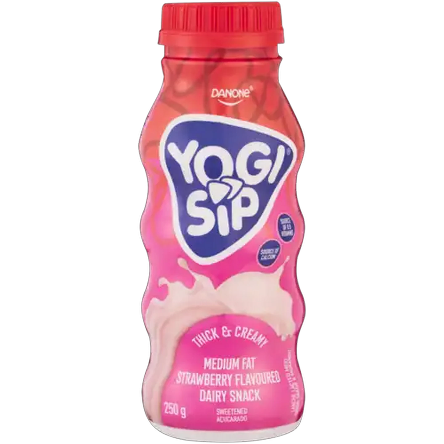 Image of Danone Yogi Sip Strawberry Dairy Snack 250g