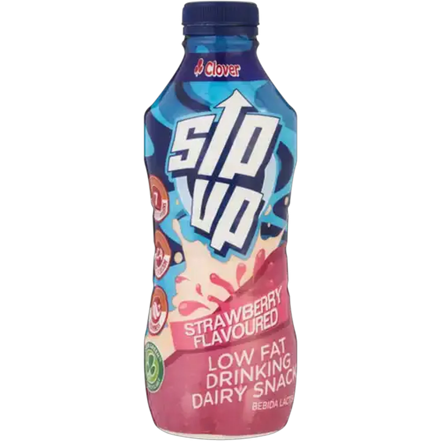 Image of Clover Sip Up Low Fat Strawberry Flavoured Yoghurt Based Dairy Snack Drink 850g