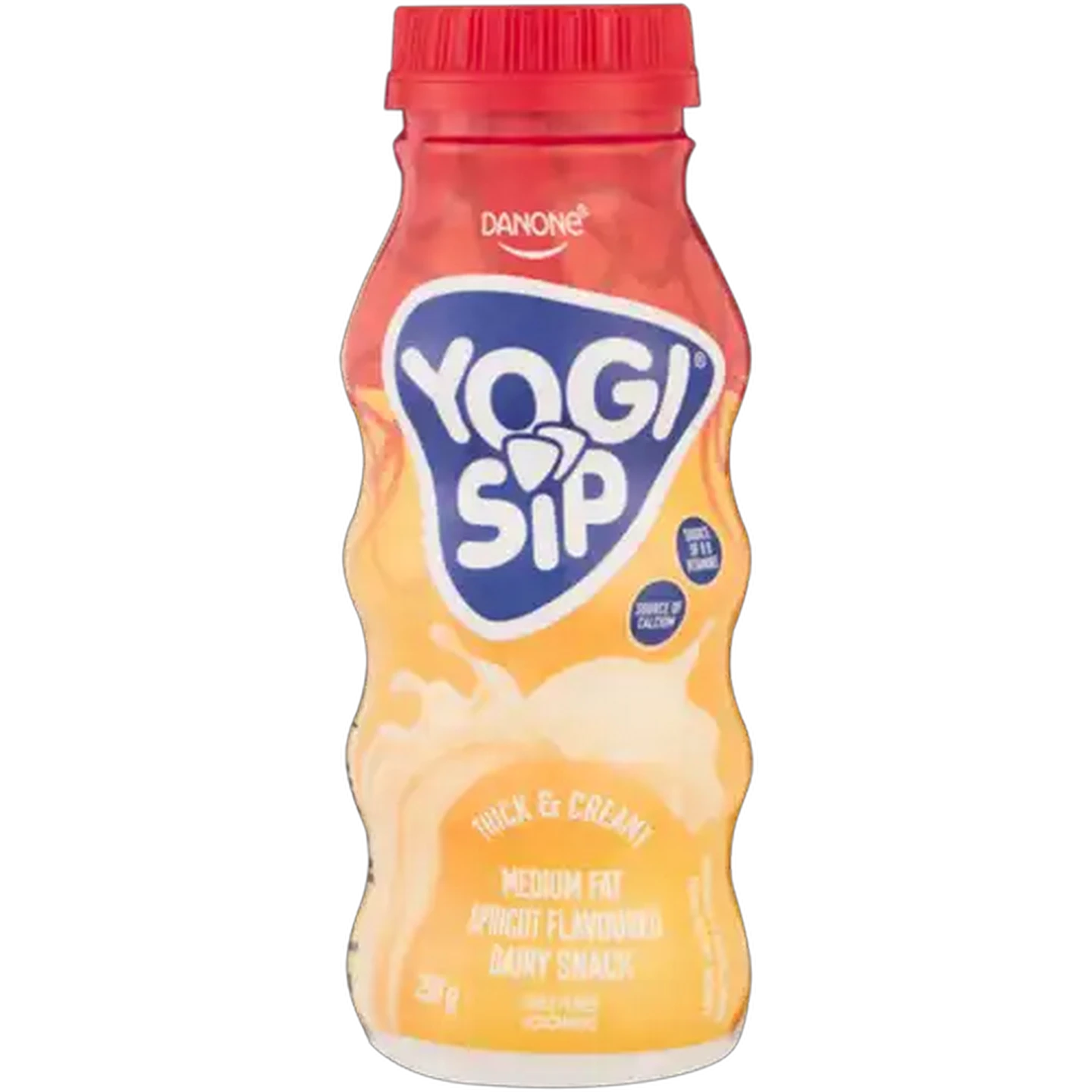 Image of Danone Yogi Sip Apricot Dairy Snack 250g