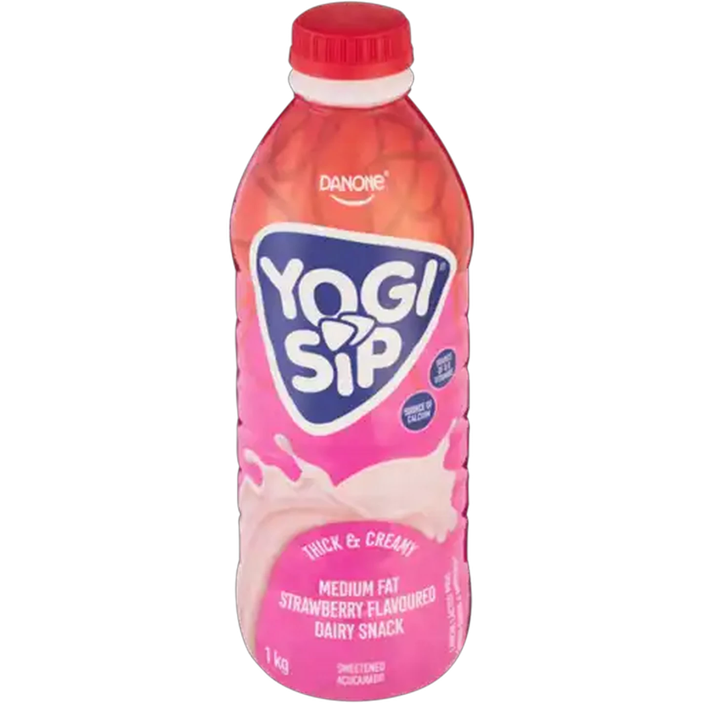 Image of Danone Yogi Sip Strawberry Flavoured Dairy Snack 1kg
