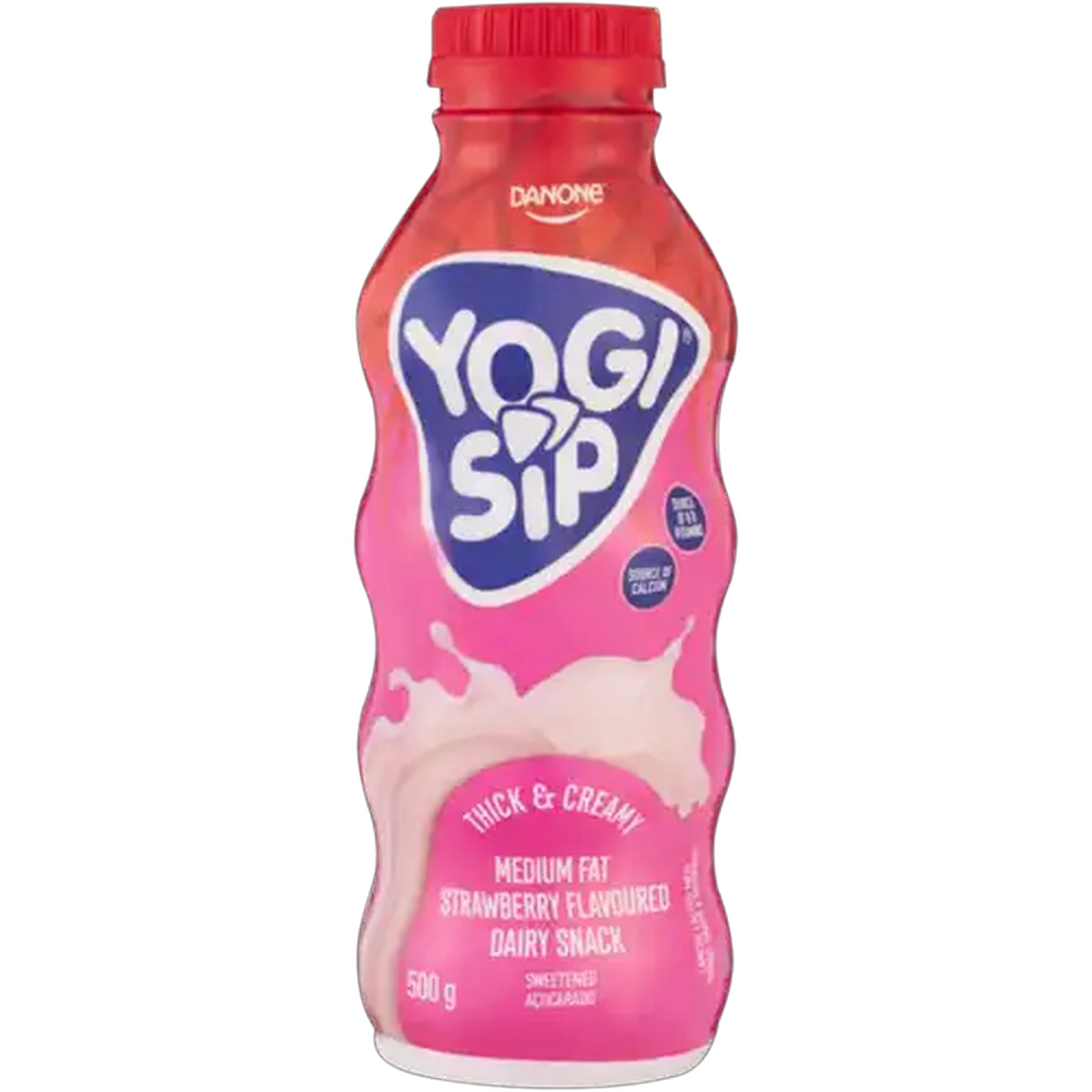 Image of Danone Yogi Sip Strawberry Dairy Snack 500g