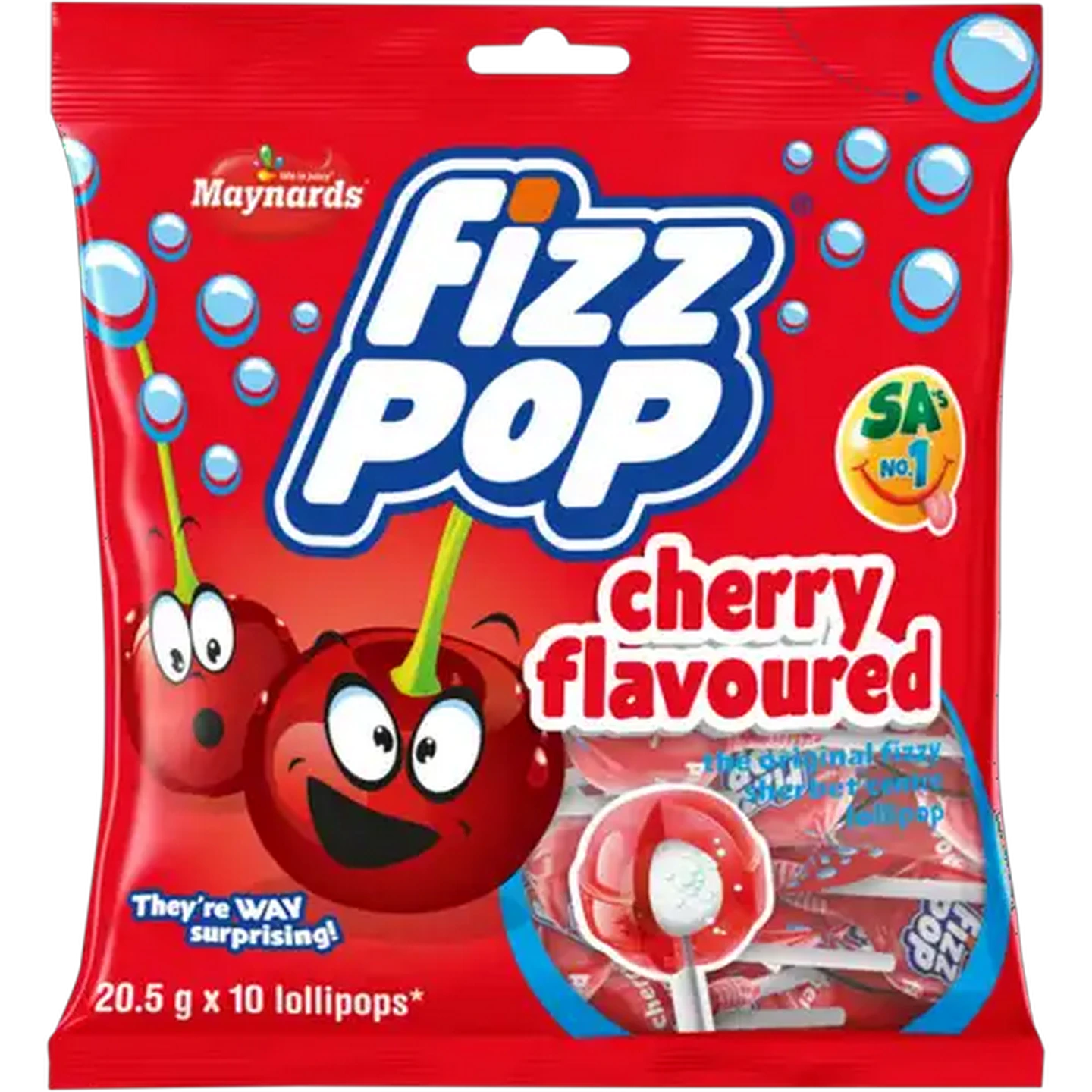 Checkers Sixty60 | Maynards Fizz pop Cherry Flavoured Lollipop 10