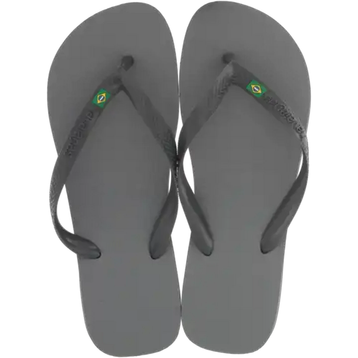 Image of Havaianas Unisex Brazil Logo Grey Sandals 37/38