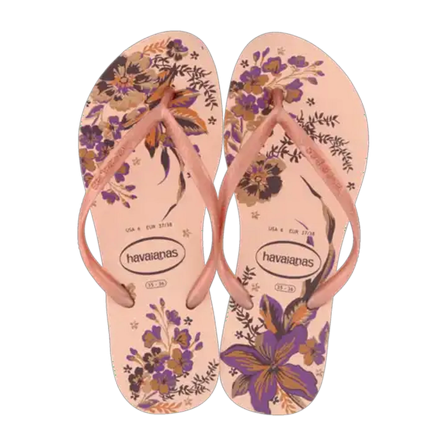 Image of Havaianas Ladies Slim Organic Sandals Pink Size 35/36