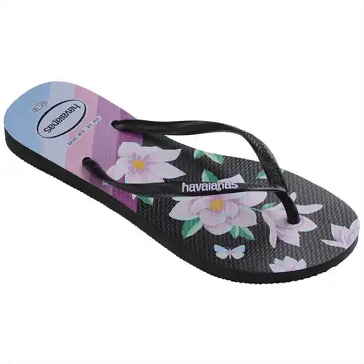 Image of Havaianas Ladies Floral Purple Sandals 35/36