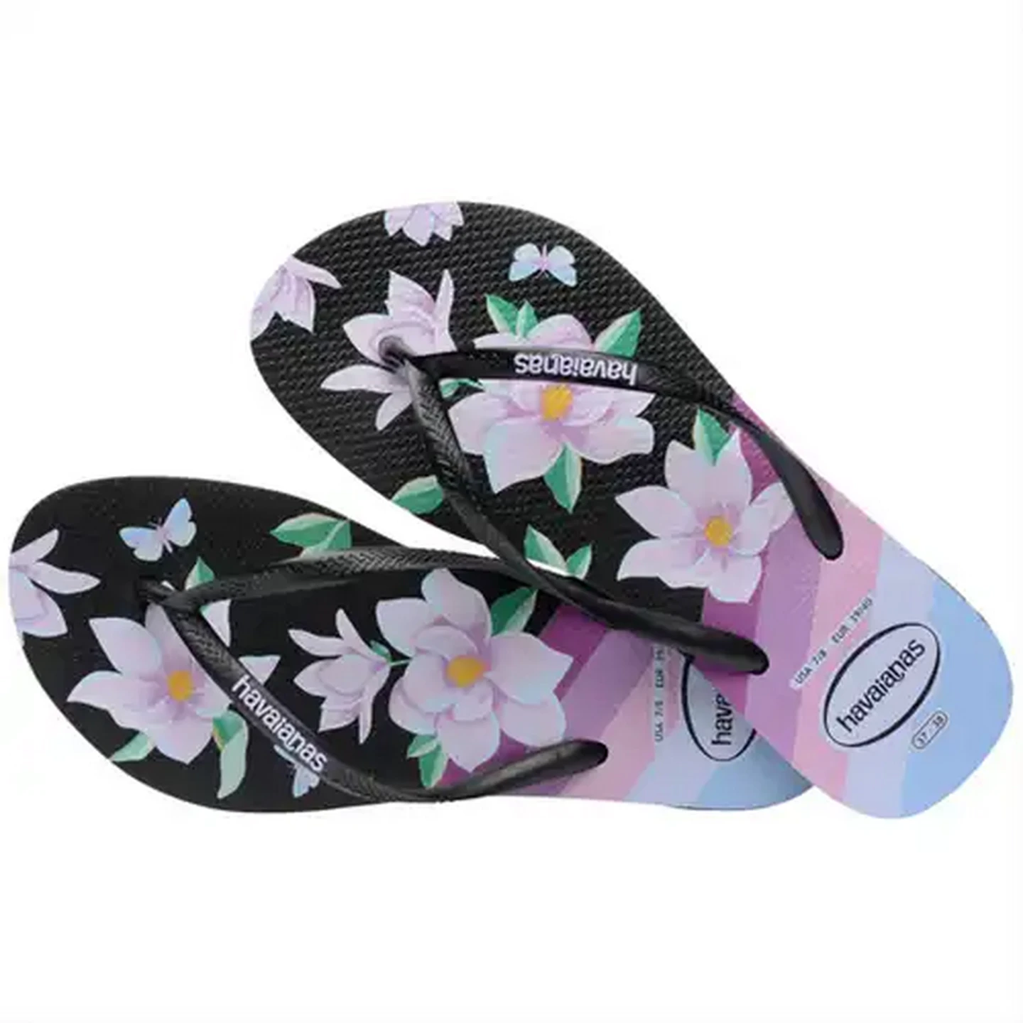 Image of Havaianas Ladies Floral Purple Sandals 35/36